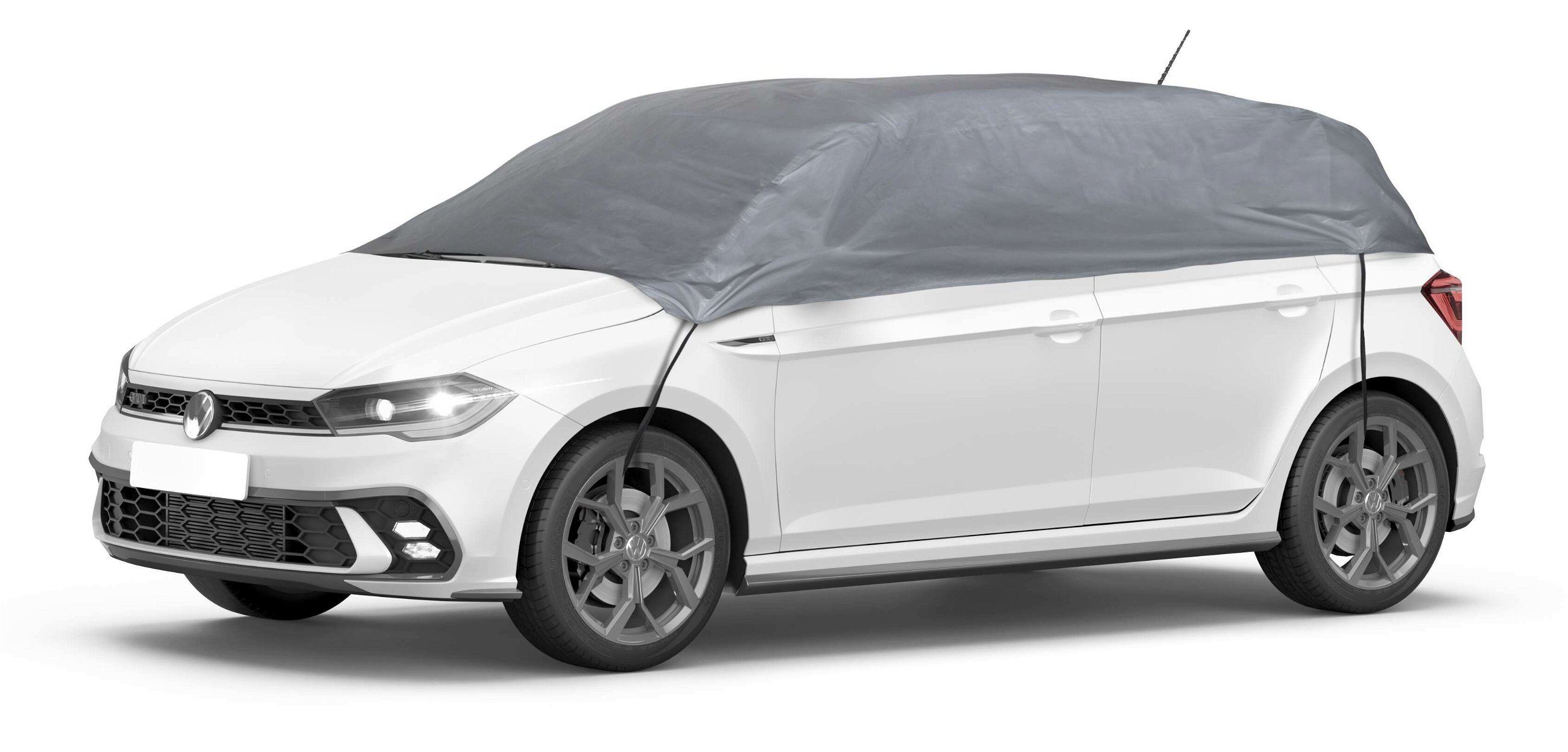 Car cover All Weather Basic, car cover half garage size M grey