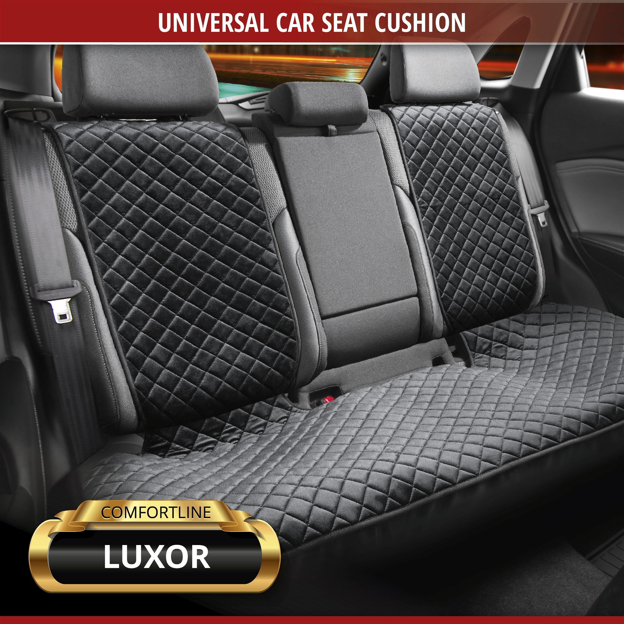 Seat cover Comfortline Luxor with anti-slip coating, 1 rear seat cover