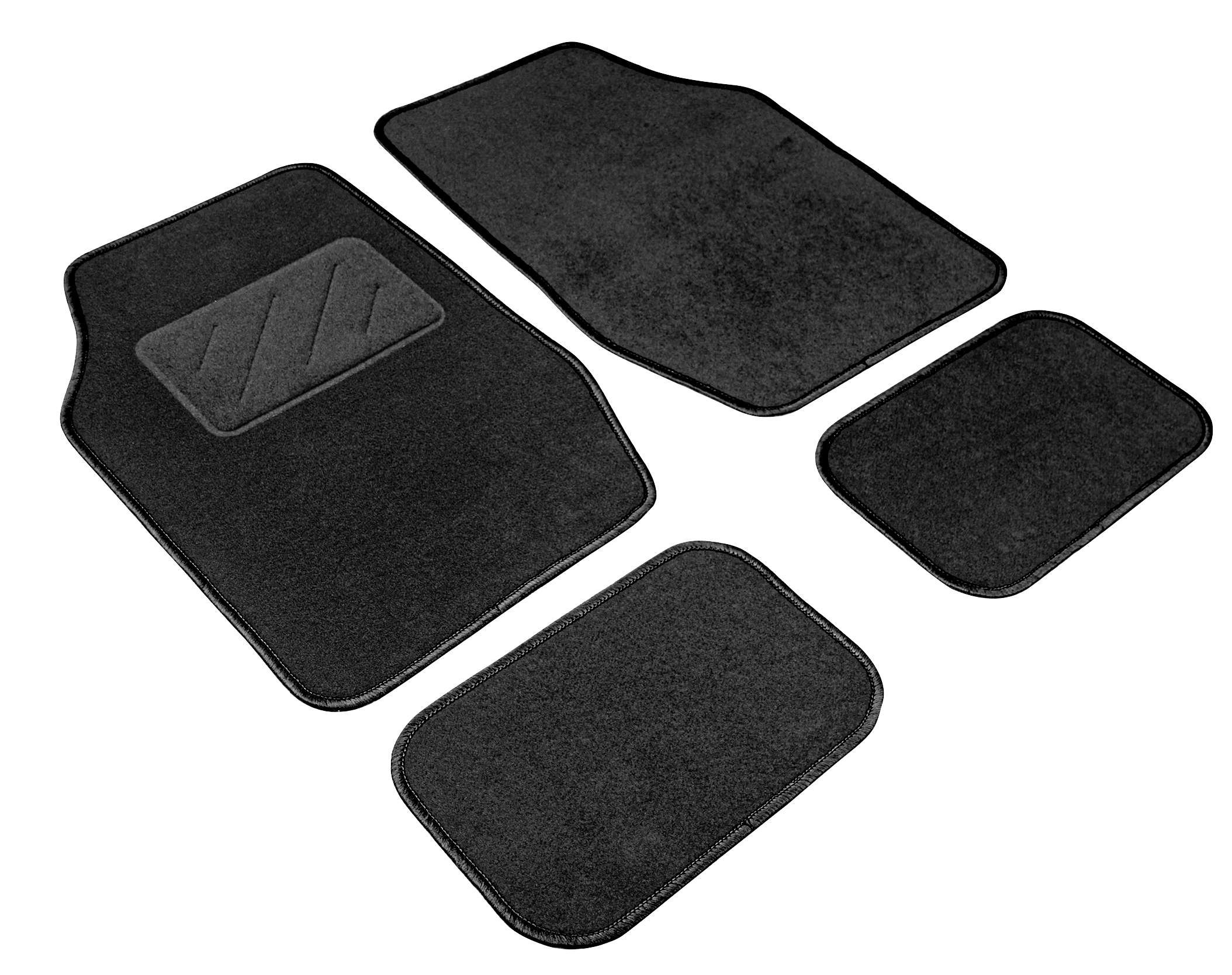 AutoTeppich Smart, Universal Fußmatten-Set 4-teilig anthrazit