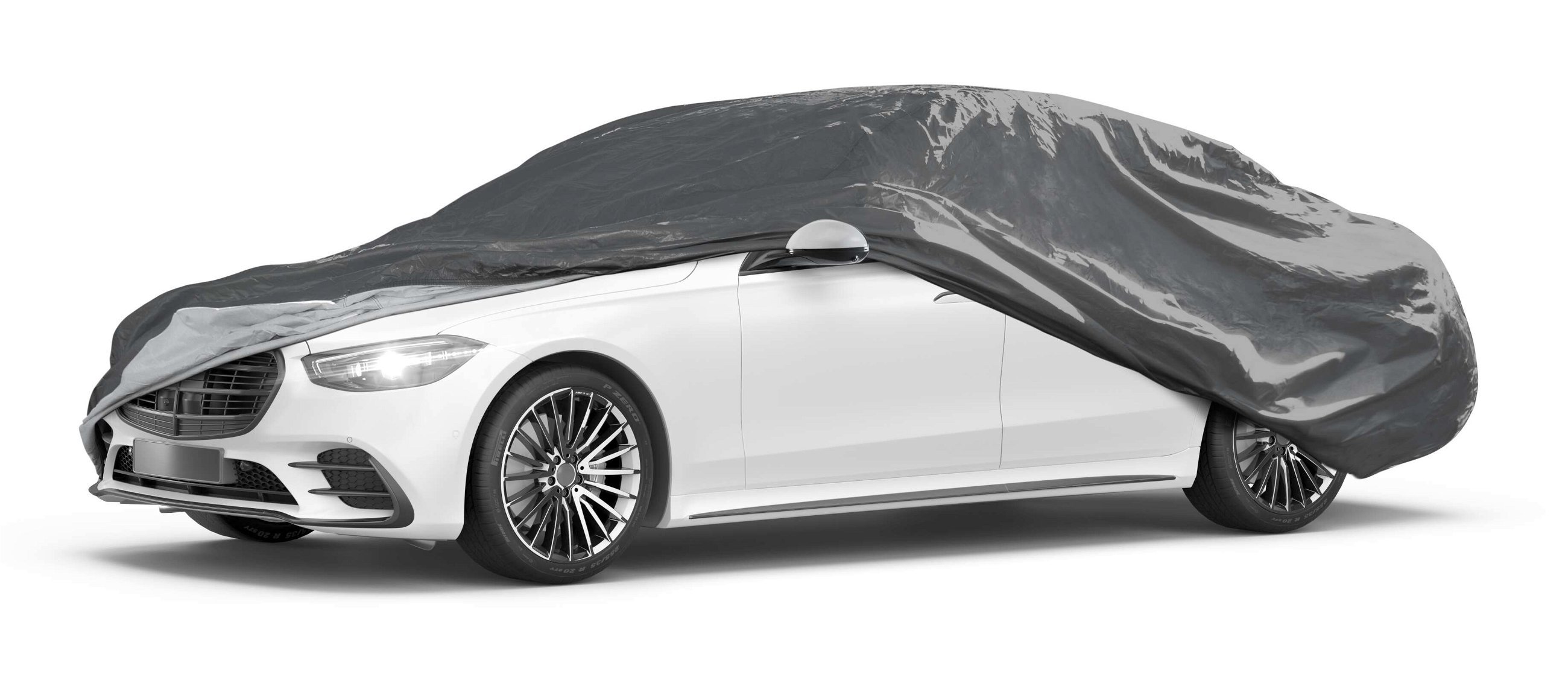 Car cover All Weather Basic, car cover full garage size XL grey