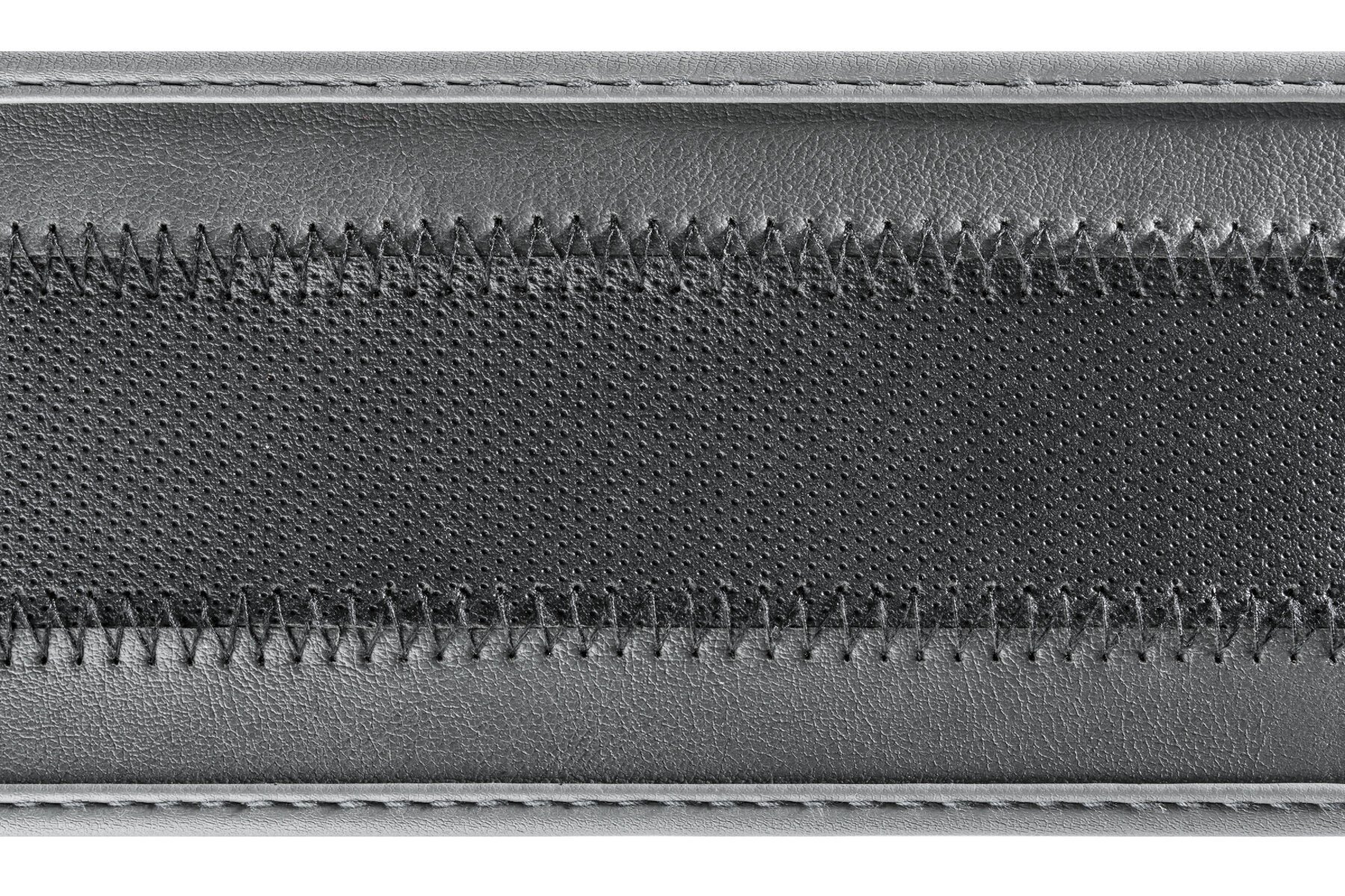 Stuurwielhoes Soft Grip Hollow - 38 cm zwart-grijs, auto stuurwielhoes, stuurwielbeschermer, stuurwielaccessoires met anti-slip laag, universele maat