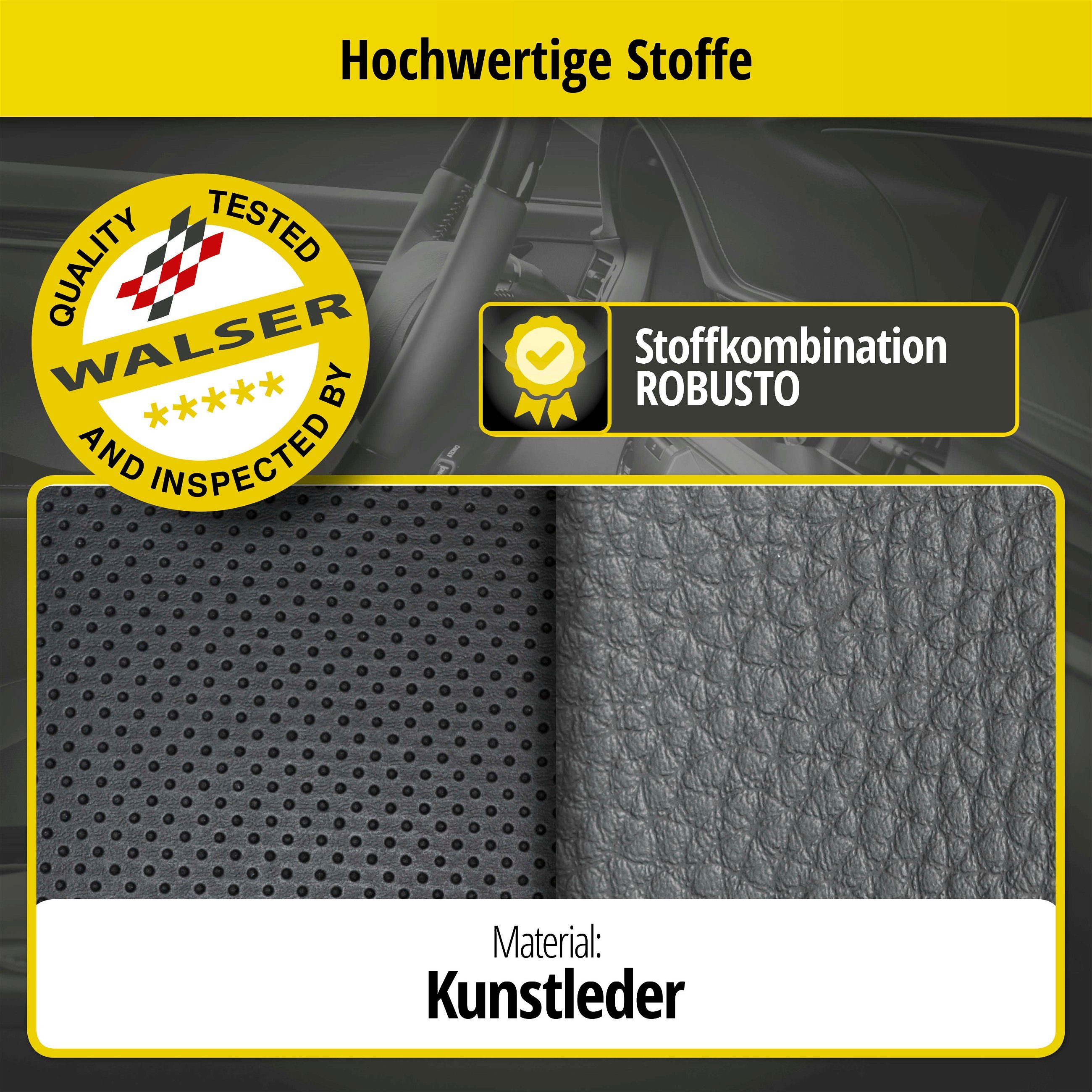 Passform Sitzbezug Robusto für Skoda Octavia III Combi (5E5) 11/2012-Heute, 1 Rücksitzbankbezug für Normalsitze