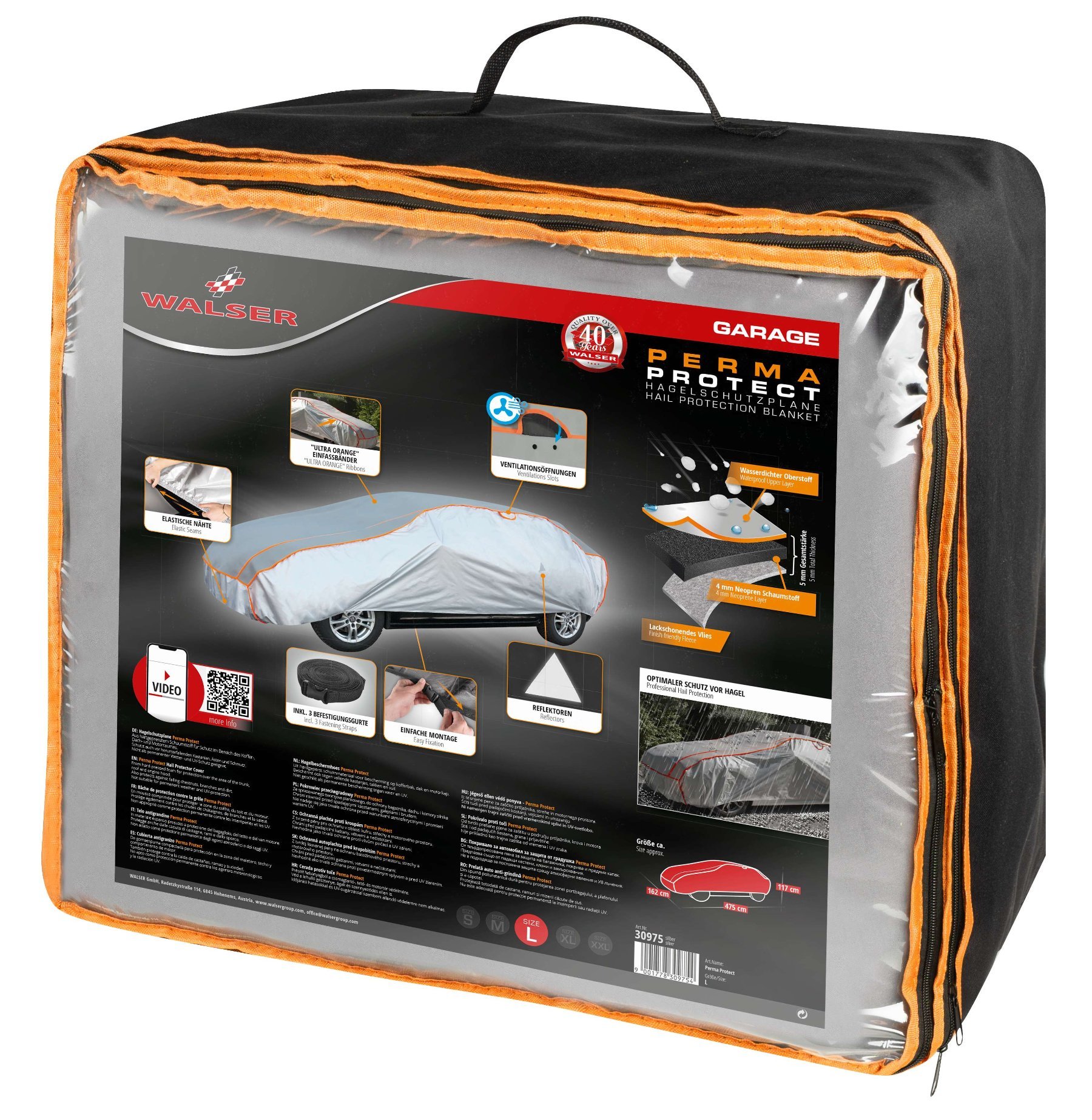 Car hail protection tarpaulin Perma Protect size L