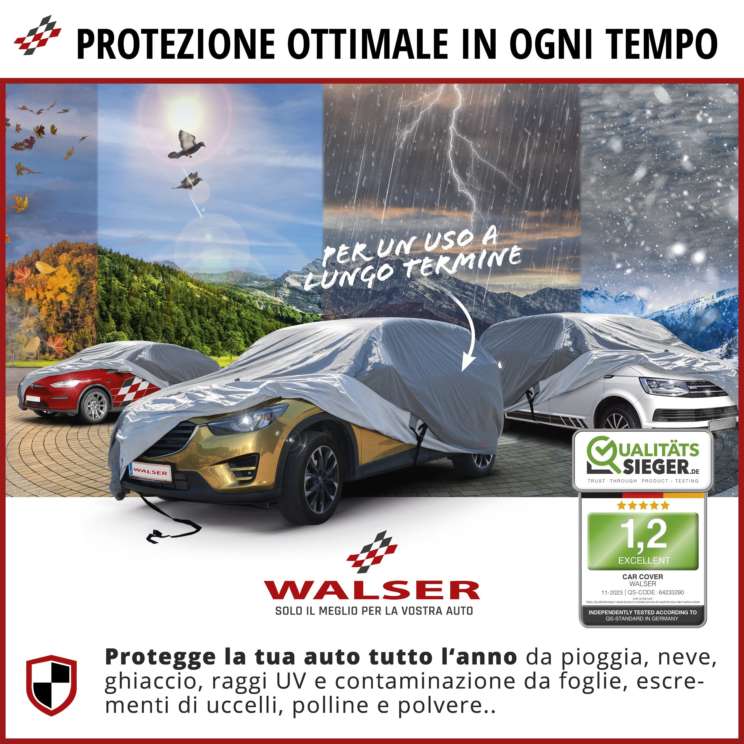 Telone protettivo All Weather Plus SUV dimensione XL grigio