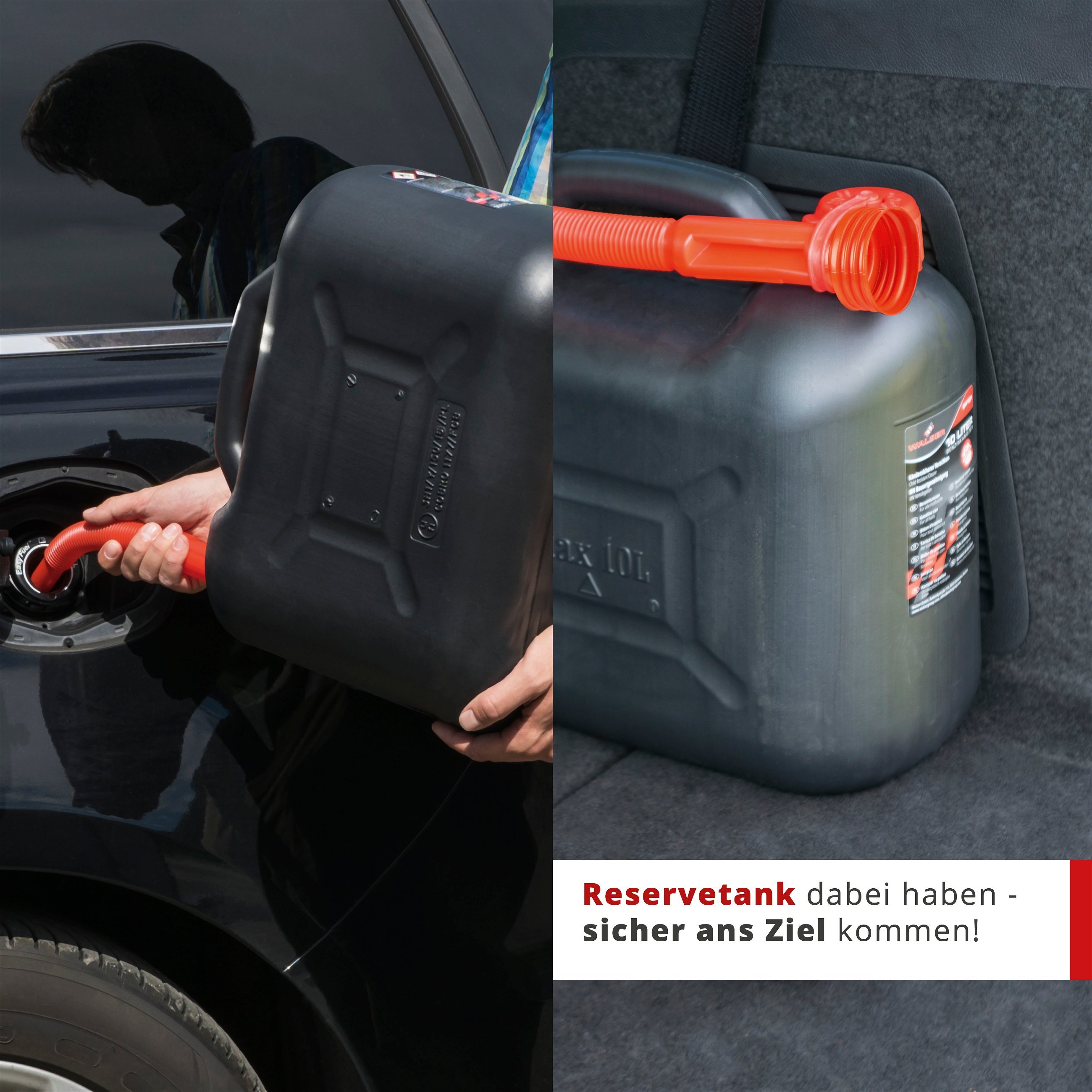 Benzinkanister 5 Liter - UN-geprüft mit Sicherheitsverschluss