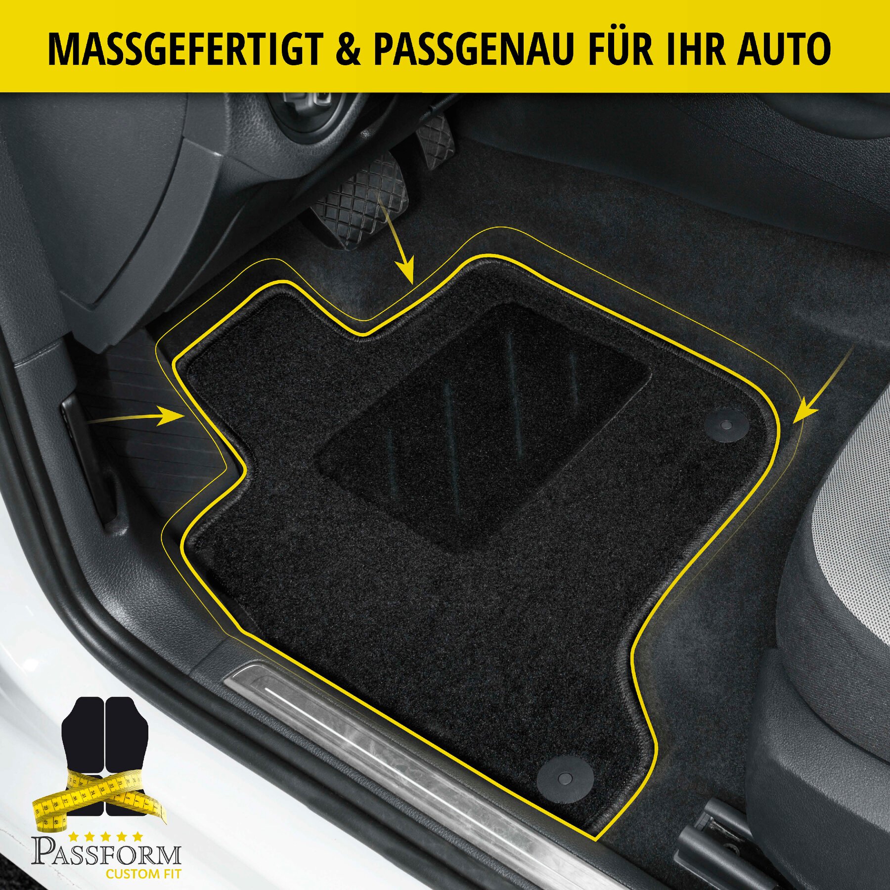 Fußmatten für Audi A3 Cabriolet 10/2013-Heute