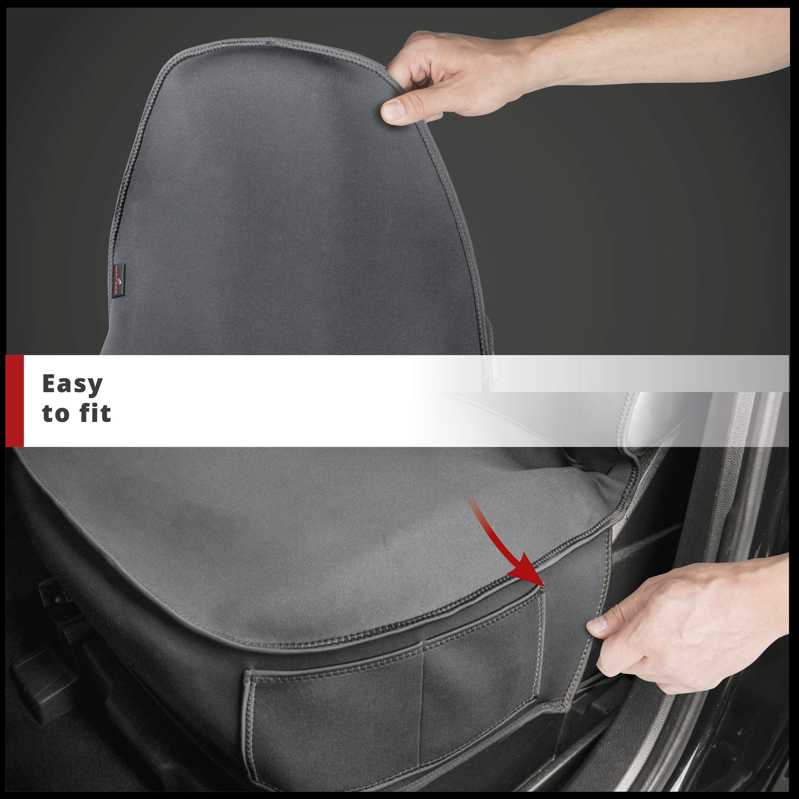 Car seat cover neoprene, car seat protector front seat waterproof, robust universal protective cover and protective pad car/truck