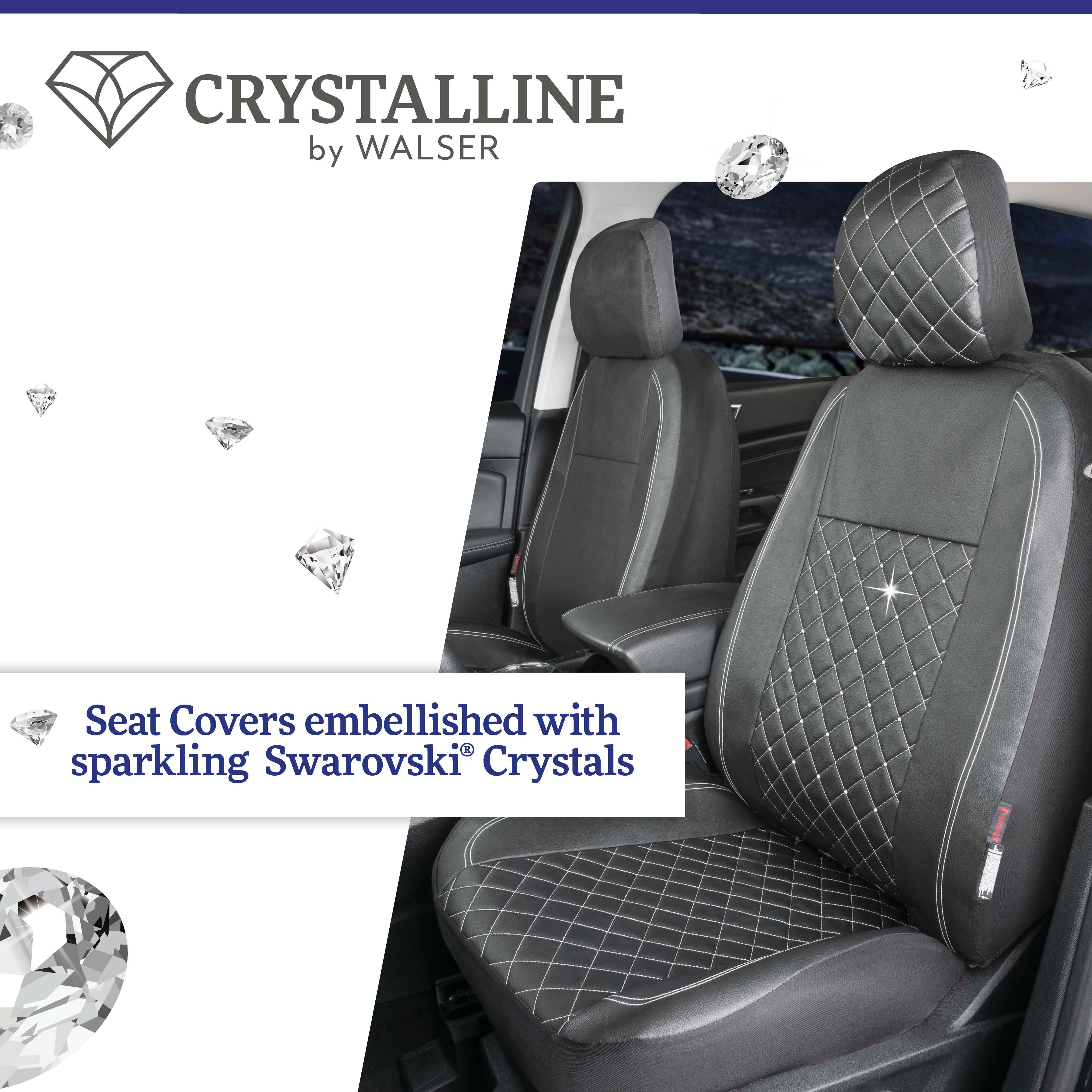 Car Seat cover Scarlett decorated with Swarovski® crystals for a front seat