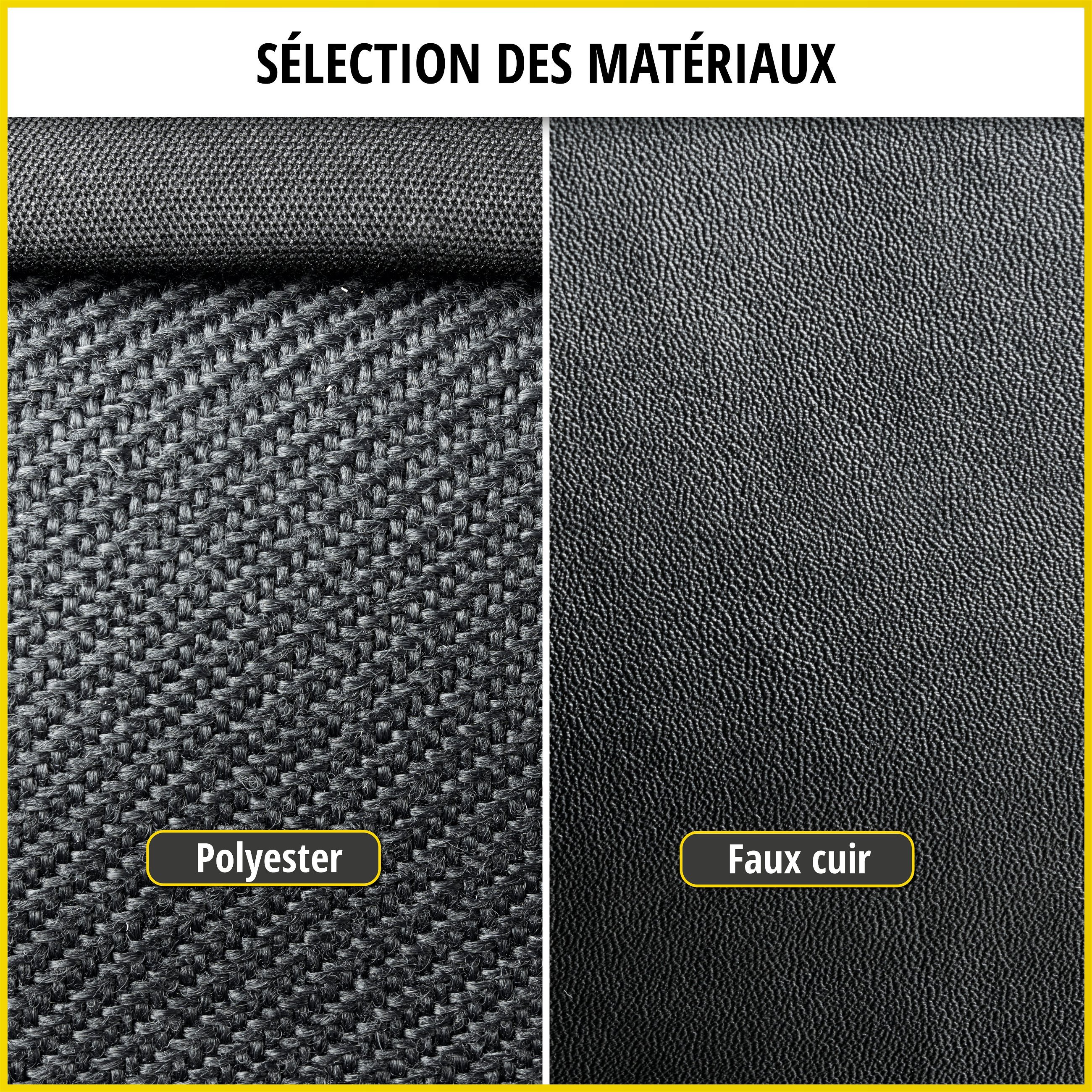 Housse de siège Transporter en simili cuir pour Fiat Ducato, siège simple et double