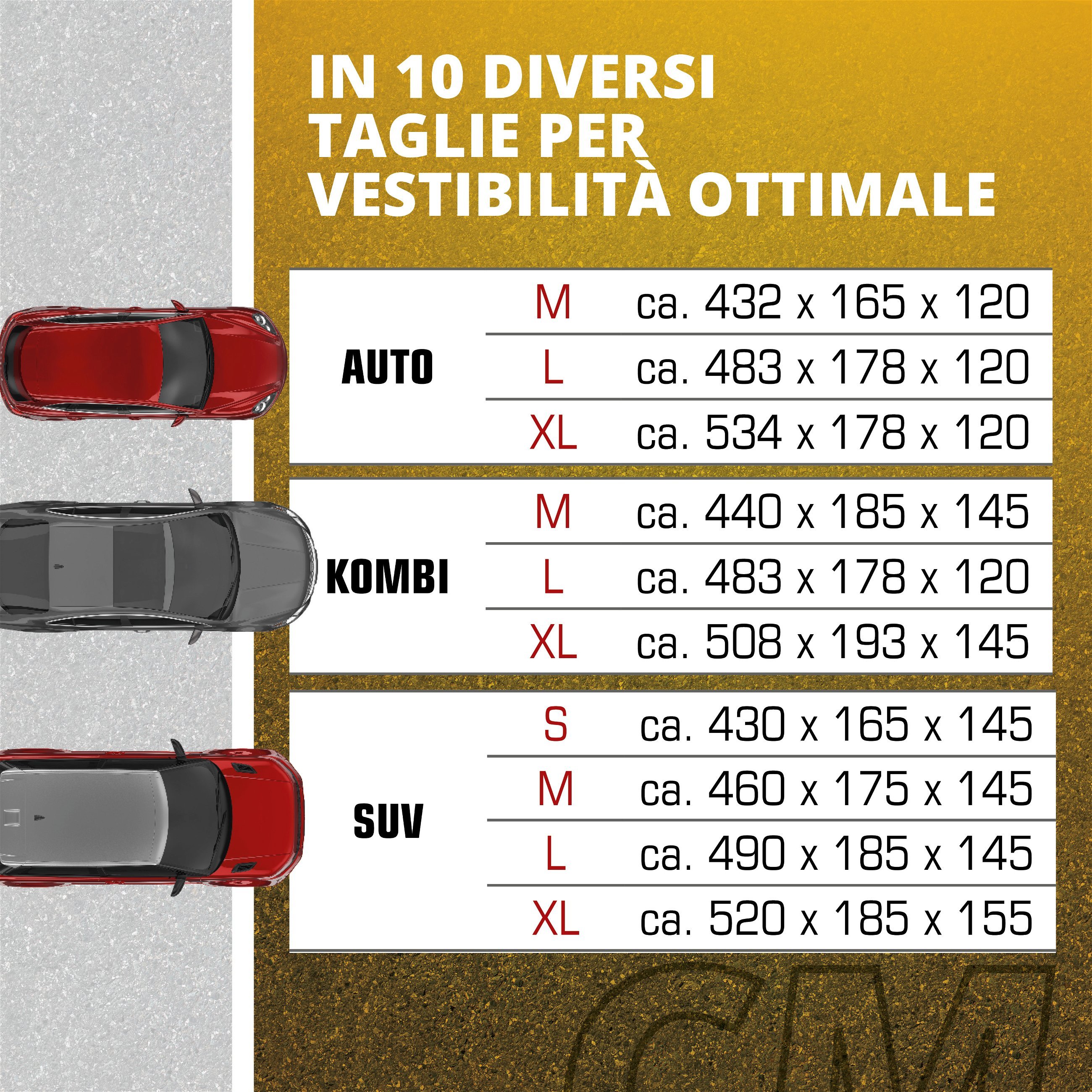 Telone protettivo Indoor Eco SUV dimensione XL grigio/nero
