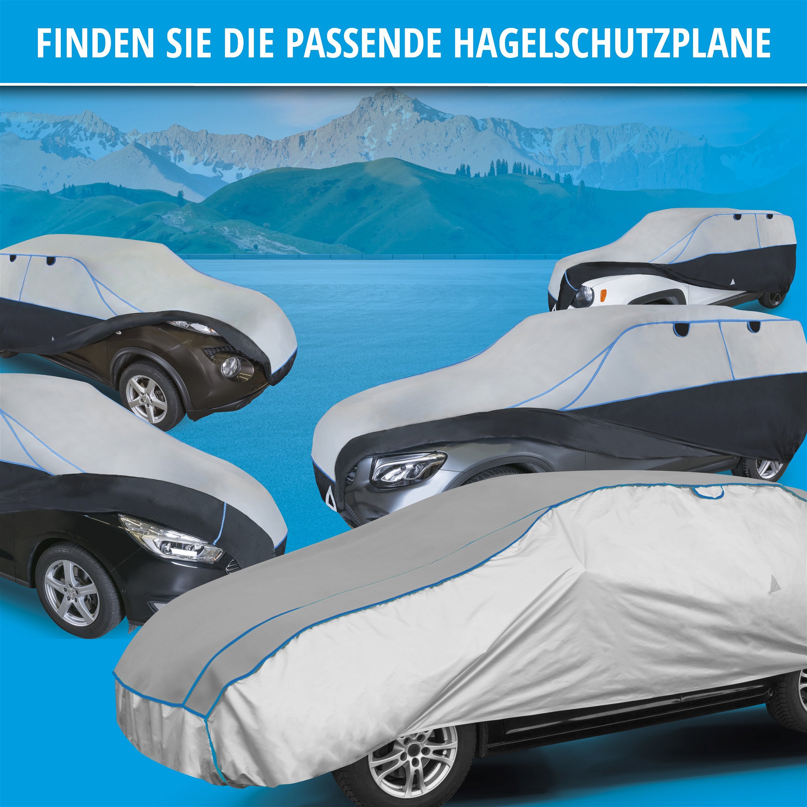 Hagelschutzabdeckung Comfort Protect PKW M 425x162x117cm