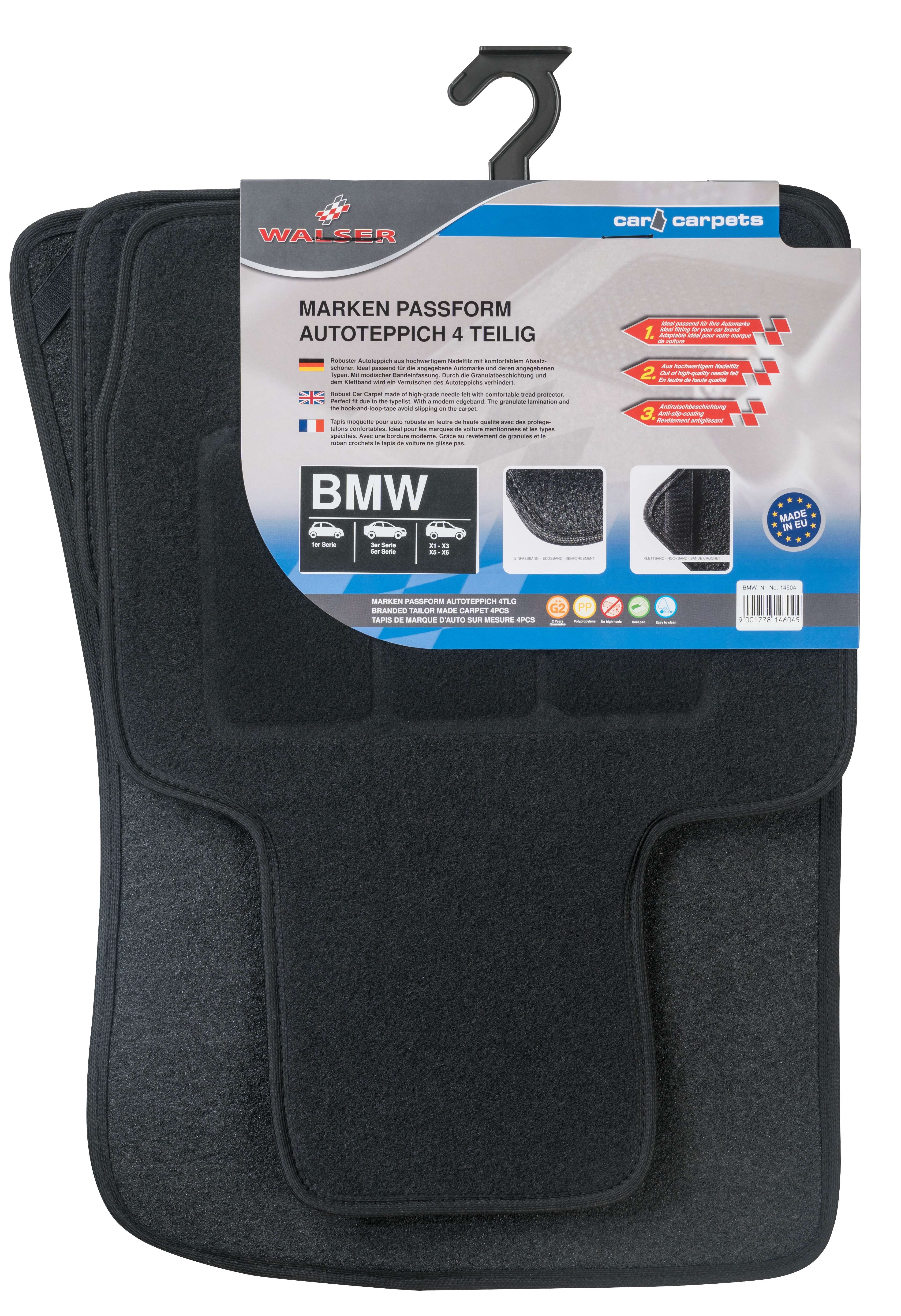 Semi Passform Fussmatten für BMW 4-teilig