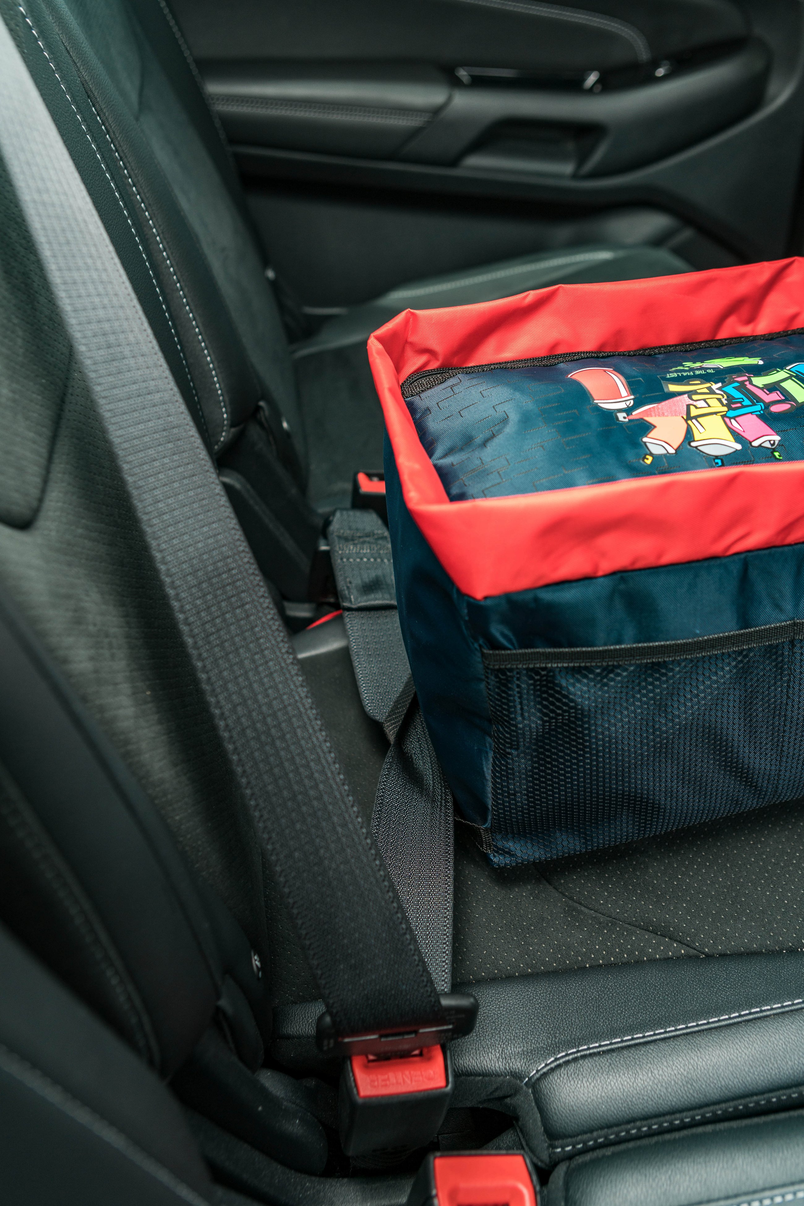 Rückbank-Organizer Graffiti, Auto-Organizer-Box blau