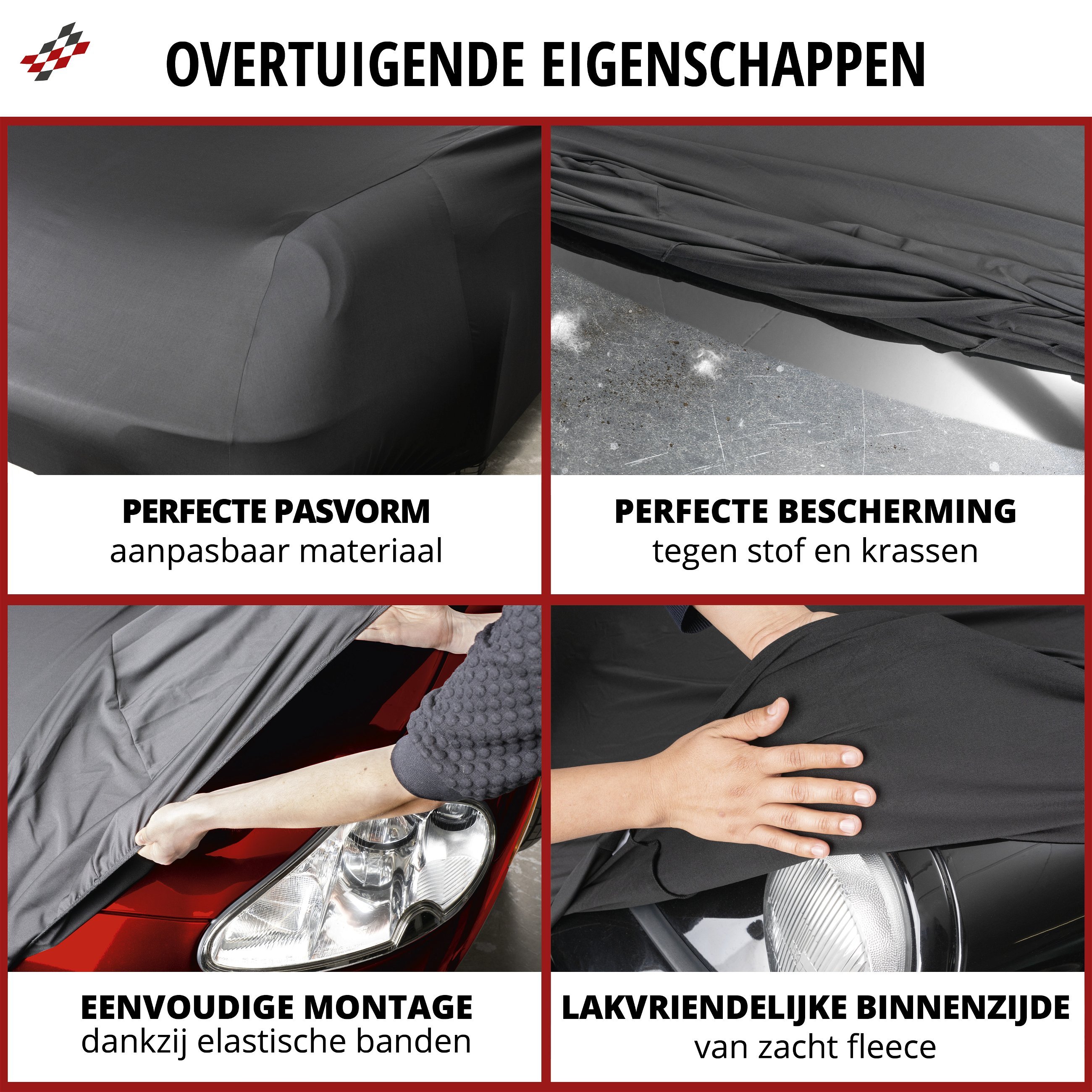 Overtrek Indoor Stretch Plus sitze L zwart