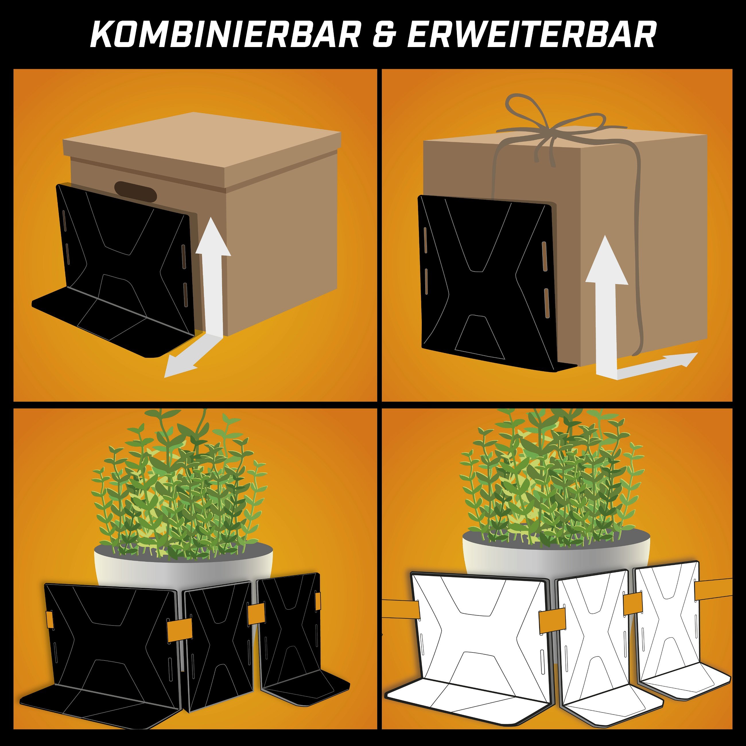 Kofferraum Ordnungshelfer FastFix S, Ladungshilfe mit Gurt schwarz/grau