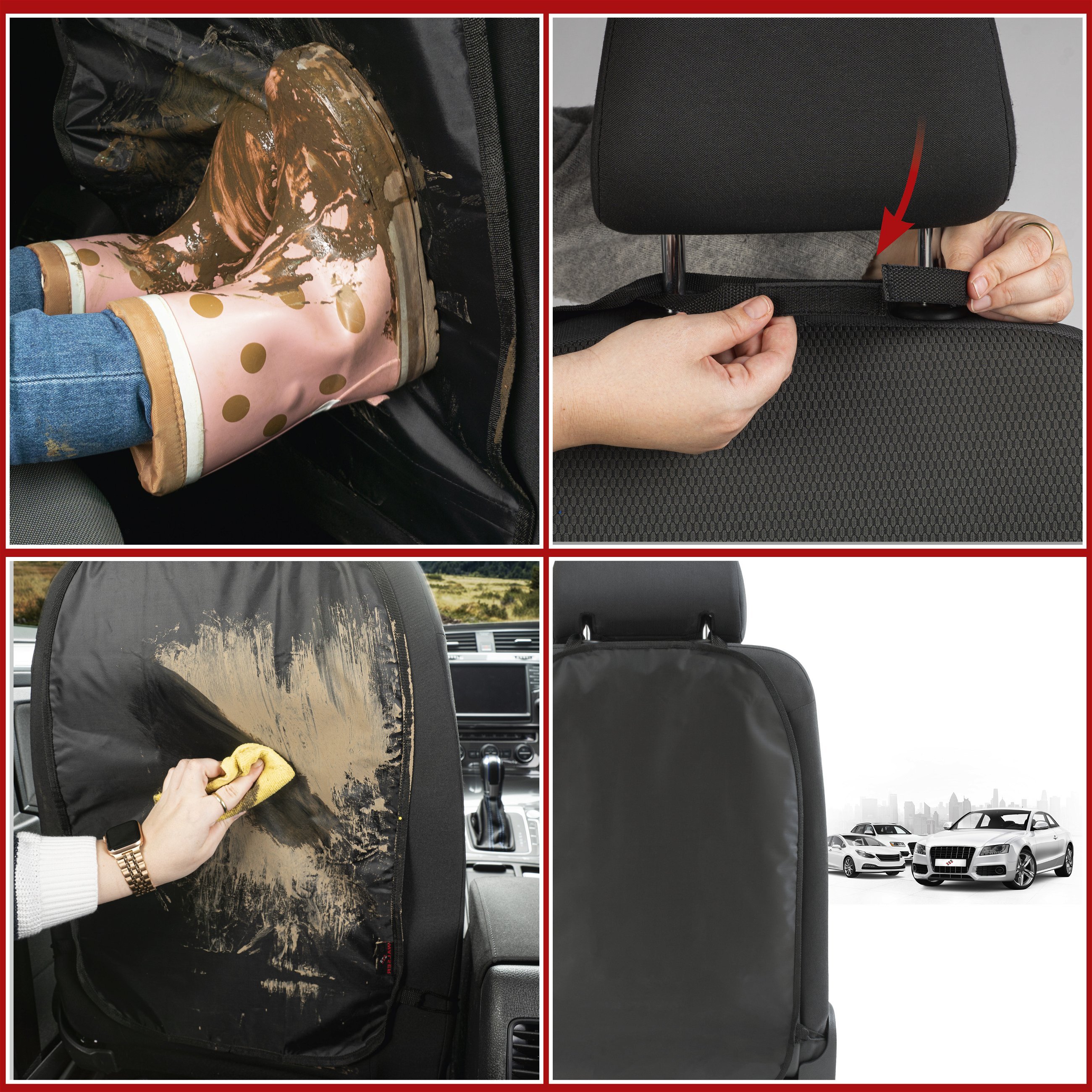 Car seat backrest protection Blacky