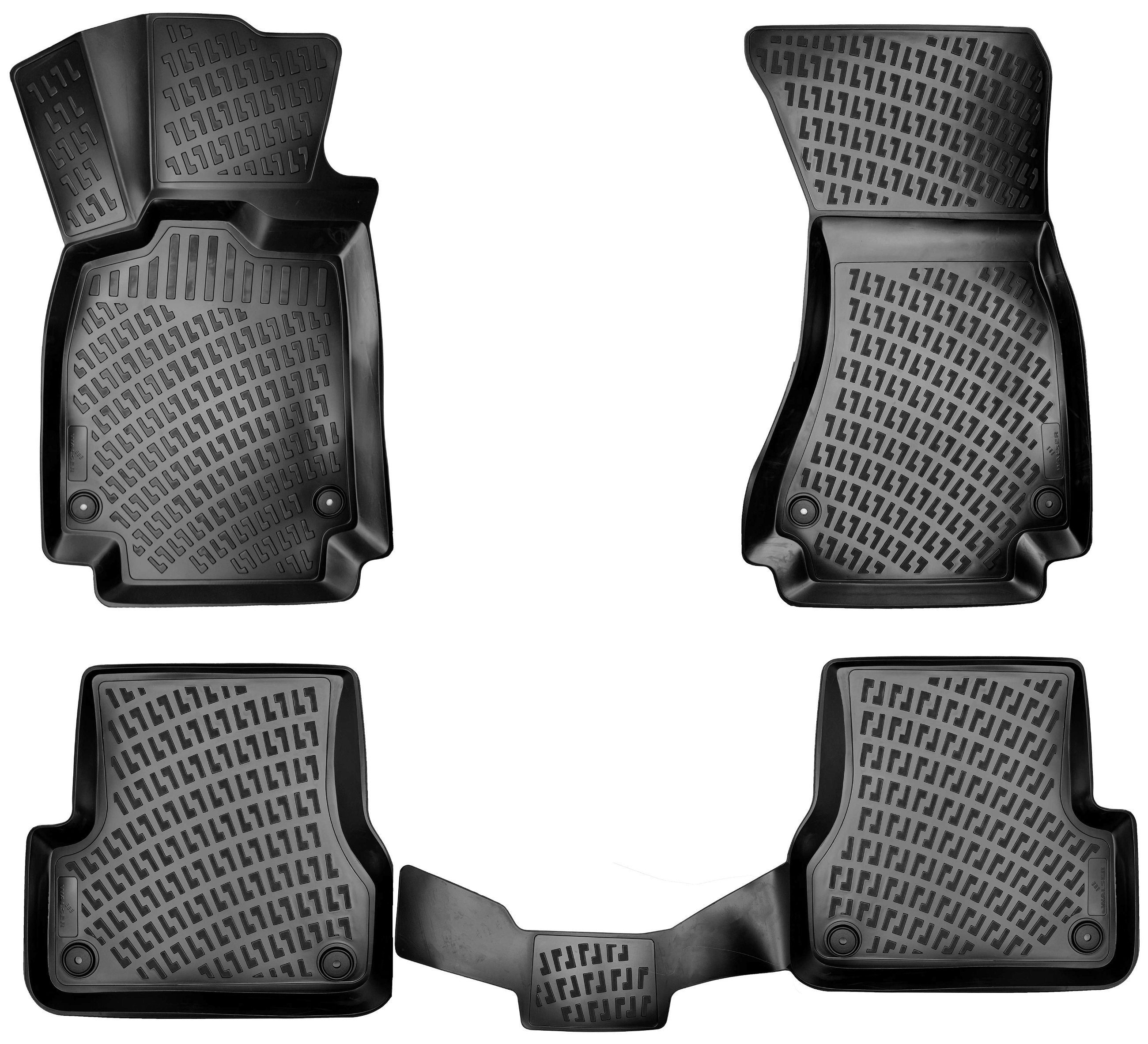 Tappetini in gomma per auto su misura NXT per Audi A6 C7 11/2010-09/2018, A6 C7 Avant 05/2011-09/2018, A6 Allroad C7 01/2012-09/2018