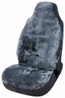 Car Seat cover Zoya in lambskin anthracite with ZIPP IT system for highback seats