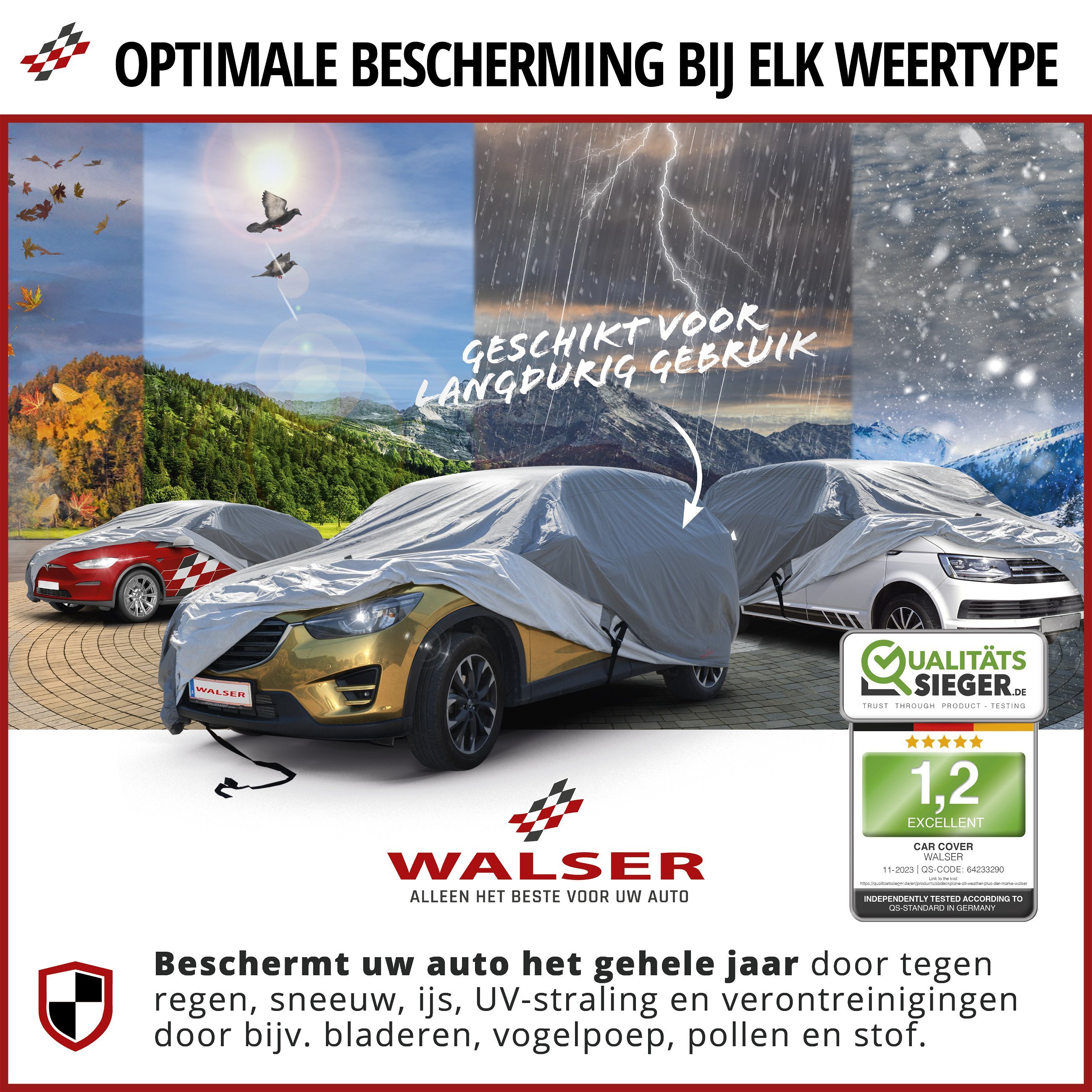 Overtrek All Weather Plus, bestelwagenhoes sitze XL
