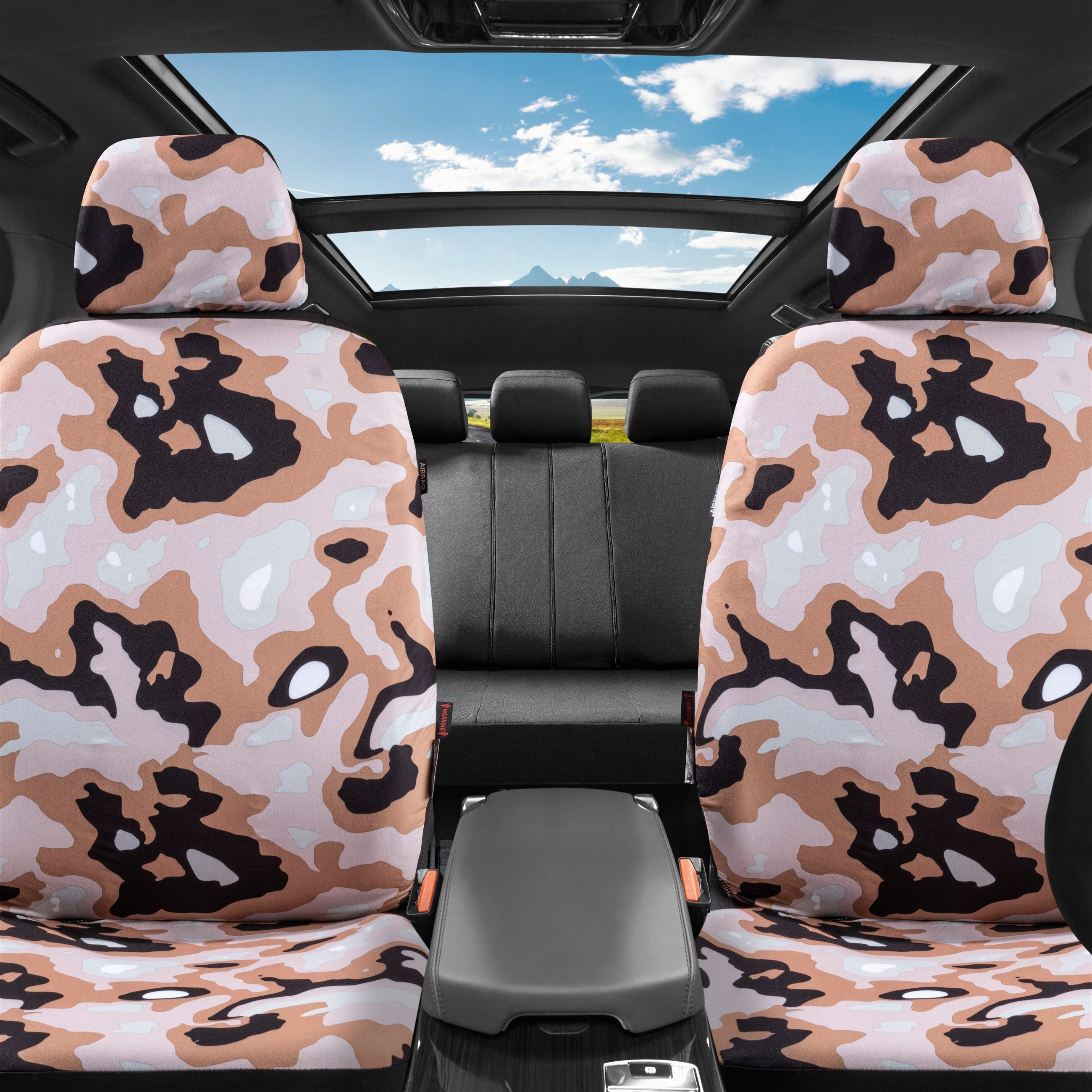 Car seat cover Camouflage for 1 front seat, single seat cover