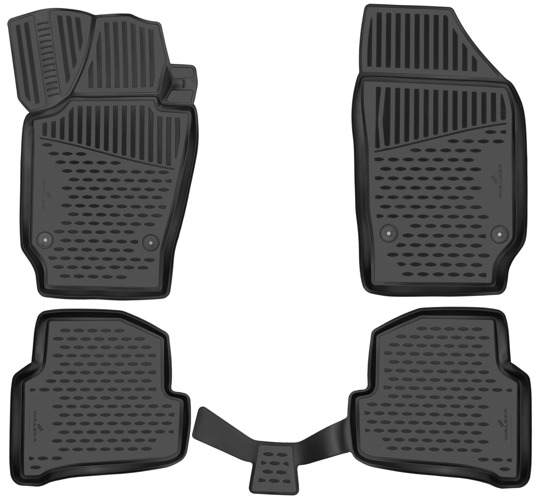 XTR rubberen voetmatten geschickt voor Skoda Fabia III (NJ3)/Fabia III Kombi (NJ5) 2019-Vandaag
