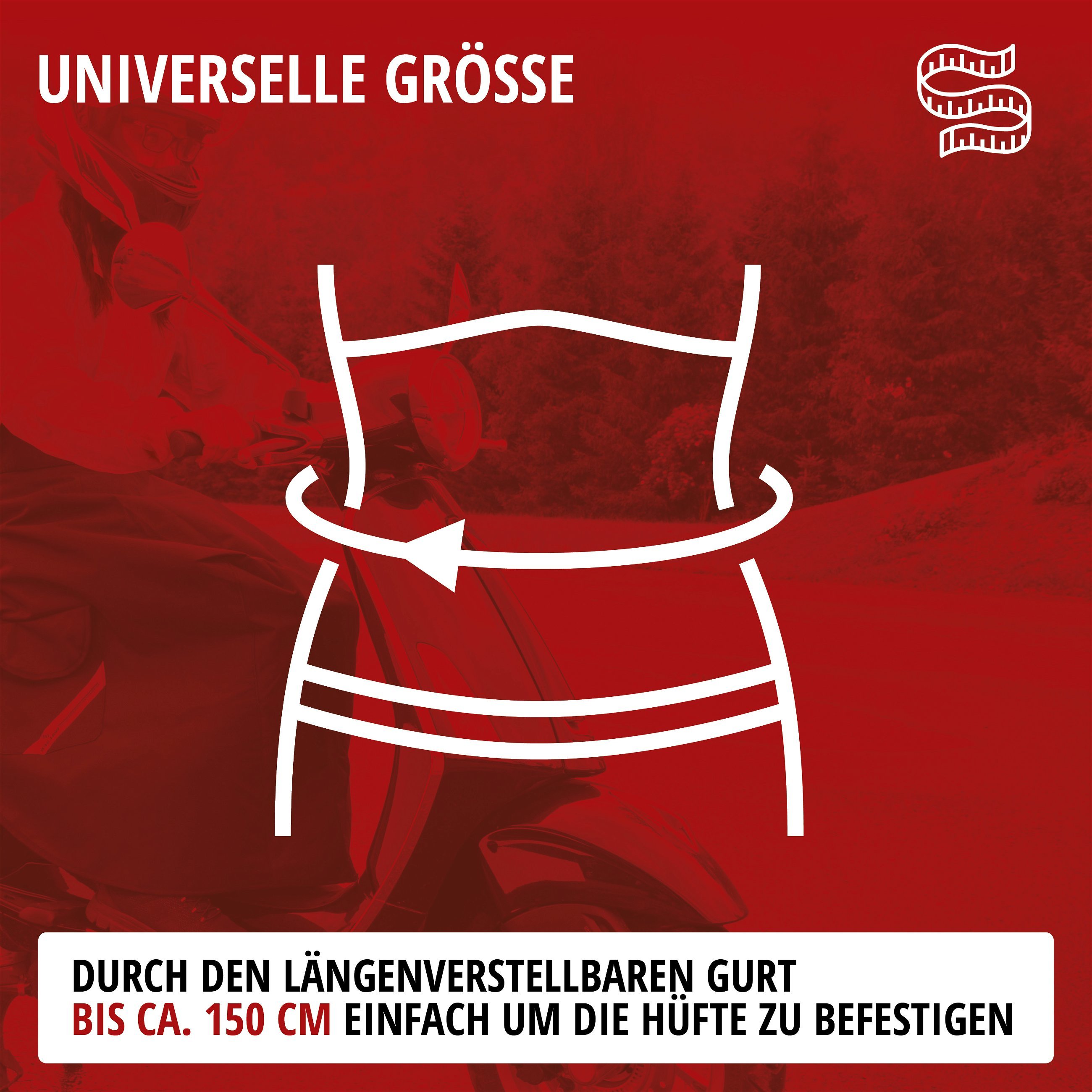 Roller-Nässeschutz, wasserdichter Regenschutz-Moped, Scooter-Nässeschutz schwarz