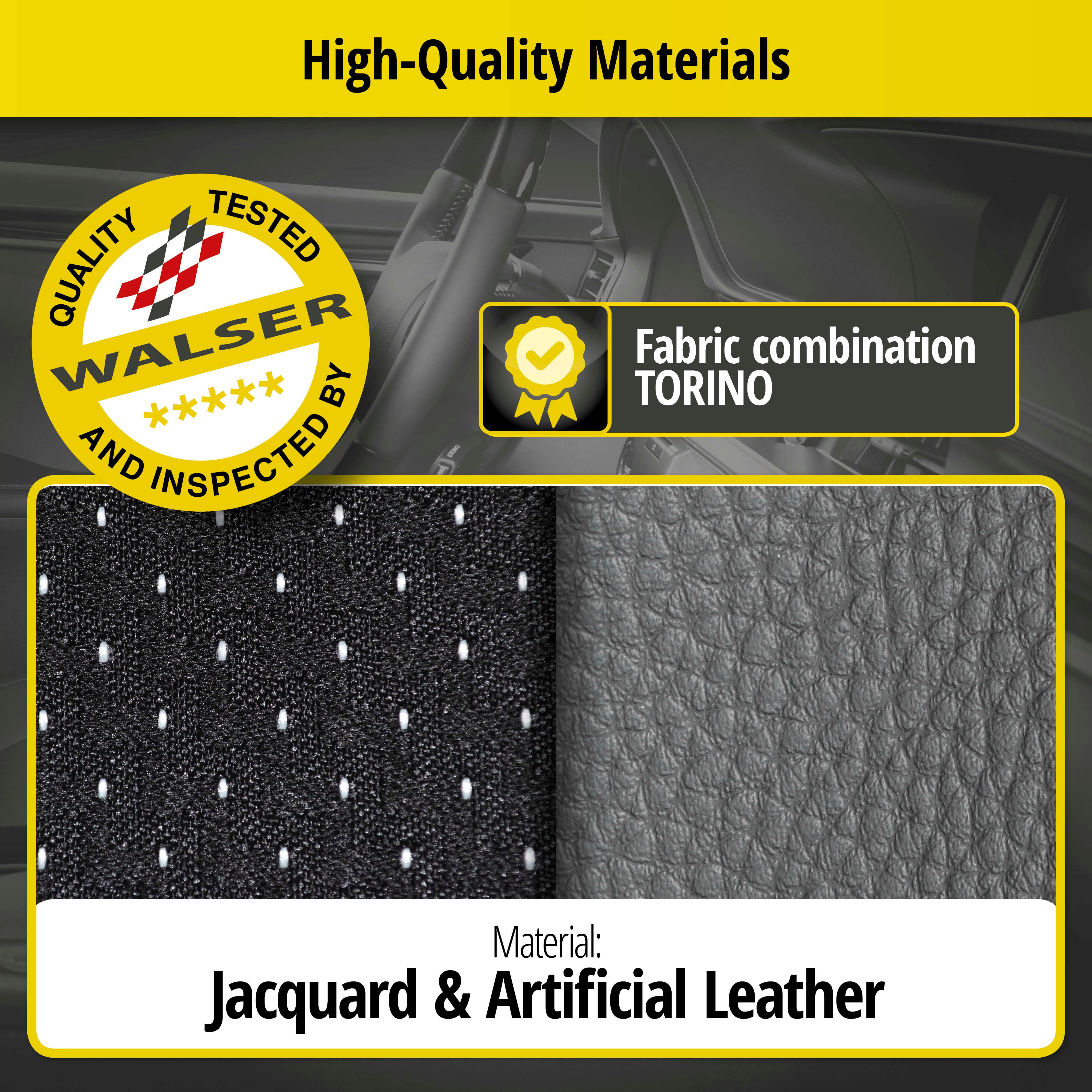 Seat cover Torino for Opel Astra 2016-Today, 1 rear seat cover for normal seats