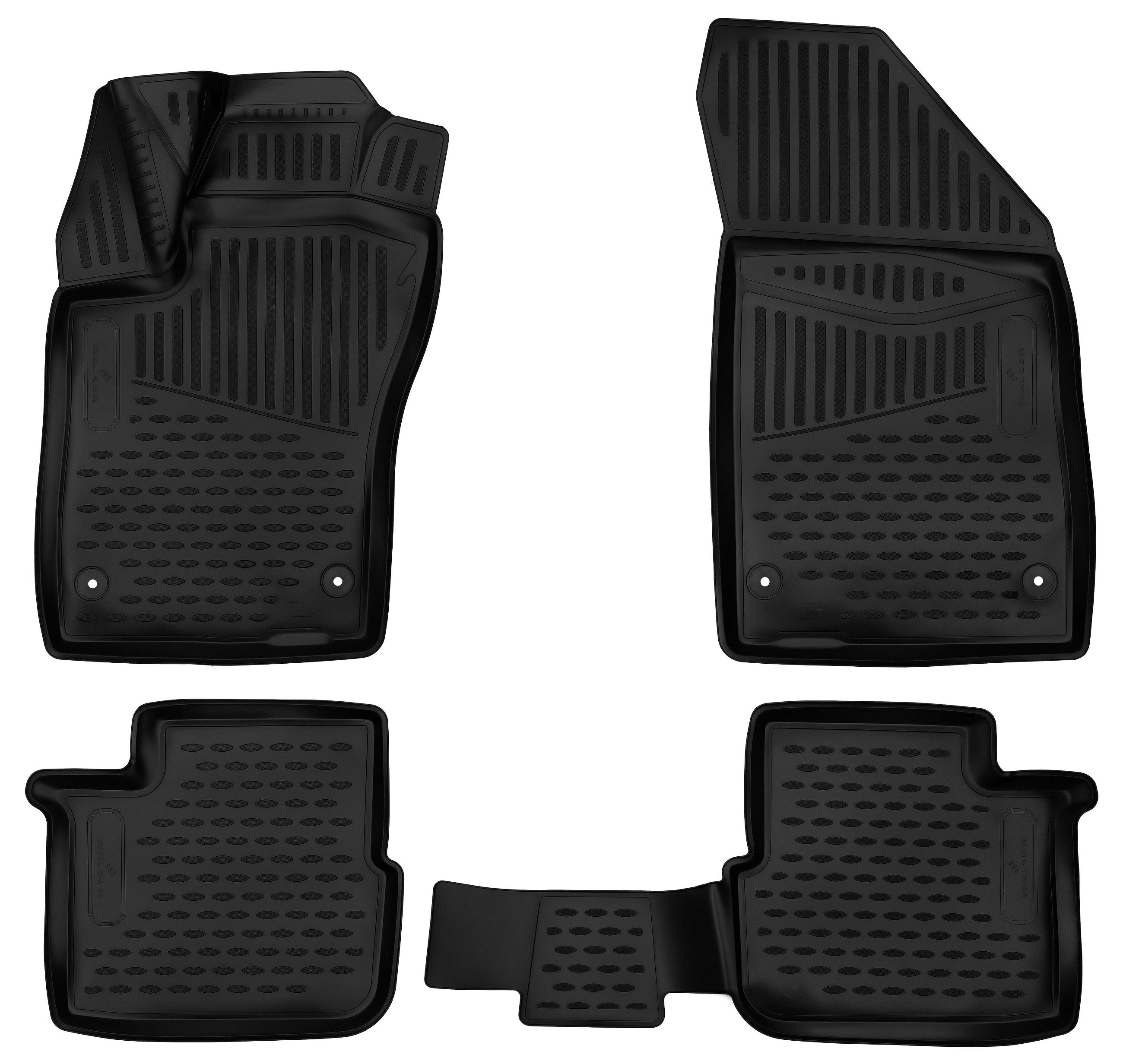 Set: tappetini auto in gomma + tappetino per bagagliaio per Fiat Tipo  Berlina (01.2016-.) - Guardliner