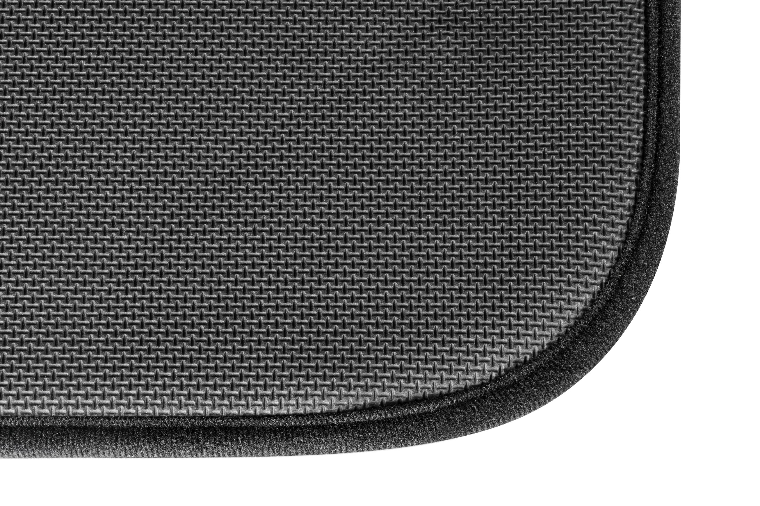 Auto-Teppich Premium Velours 12mm, waschbare Universal-Fußmatten 4-teilig schwarz