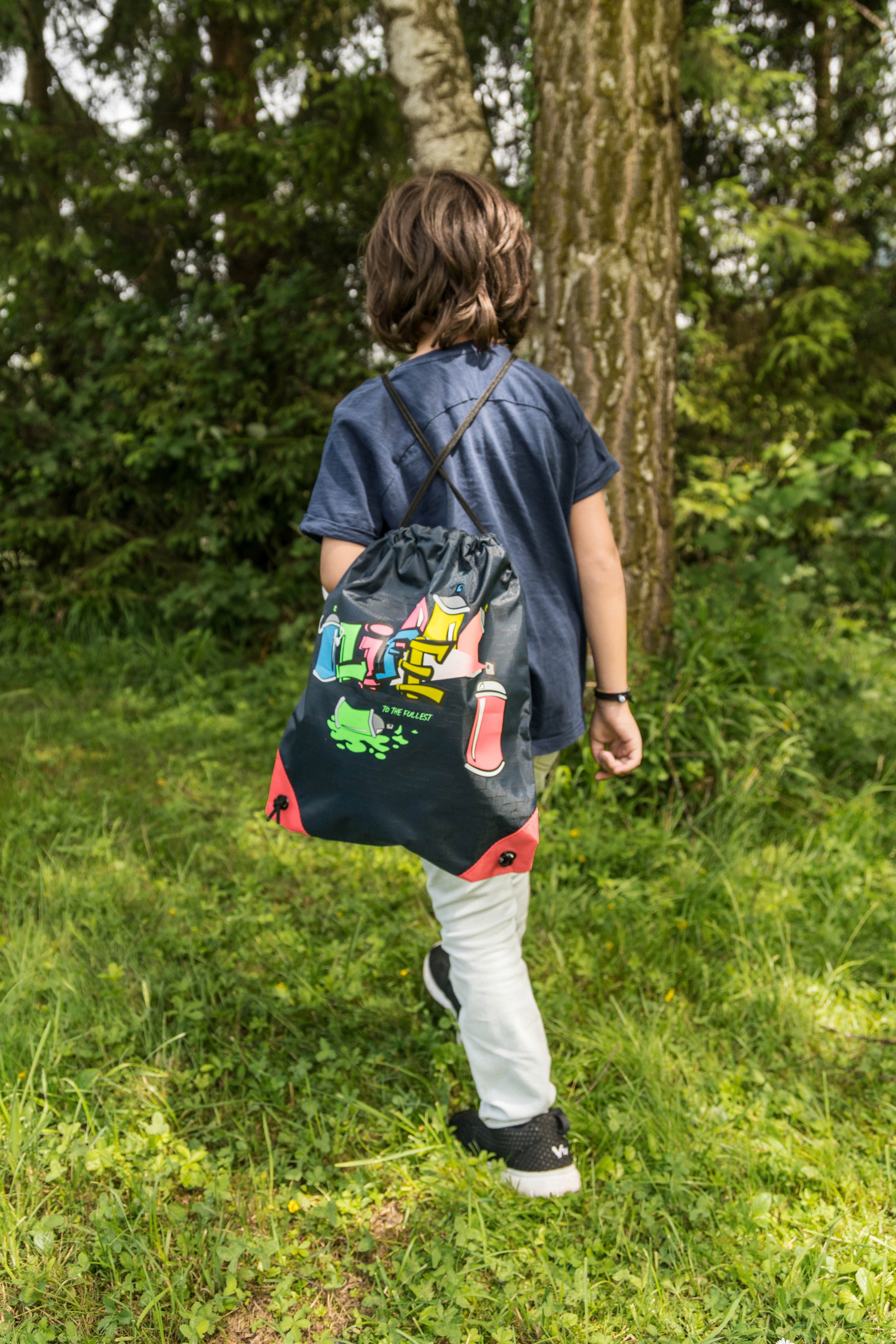 Gym bag Graffiti blue