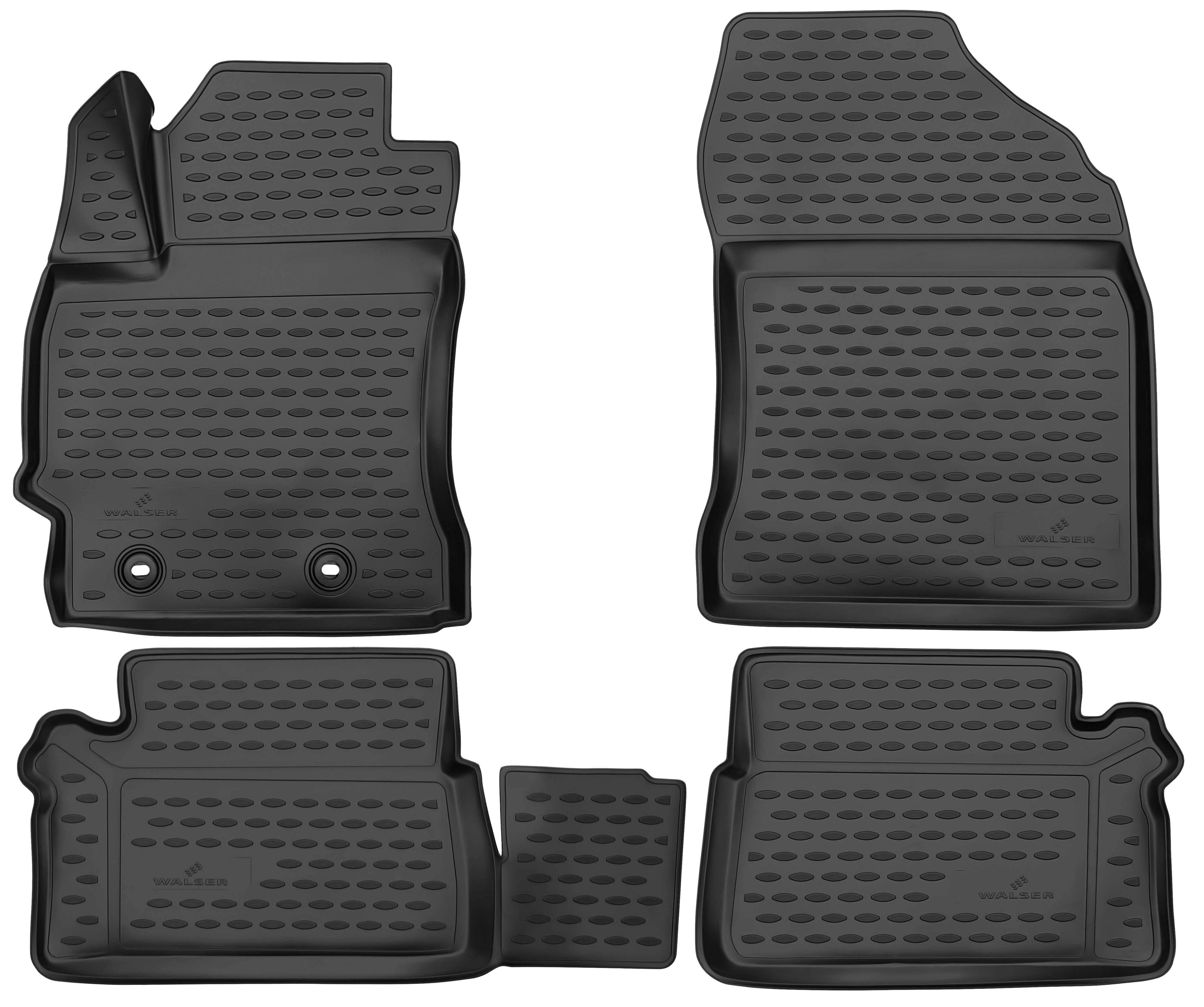 Tappetini in gomma per auto su misura XTR per Toyota Auris Hatchback 2012 - 2018