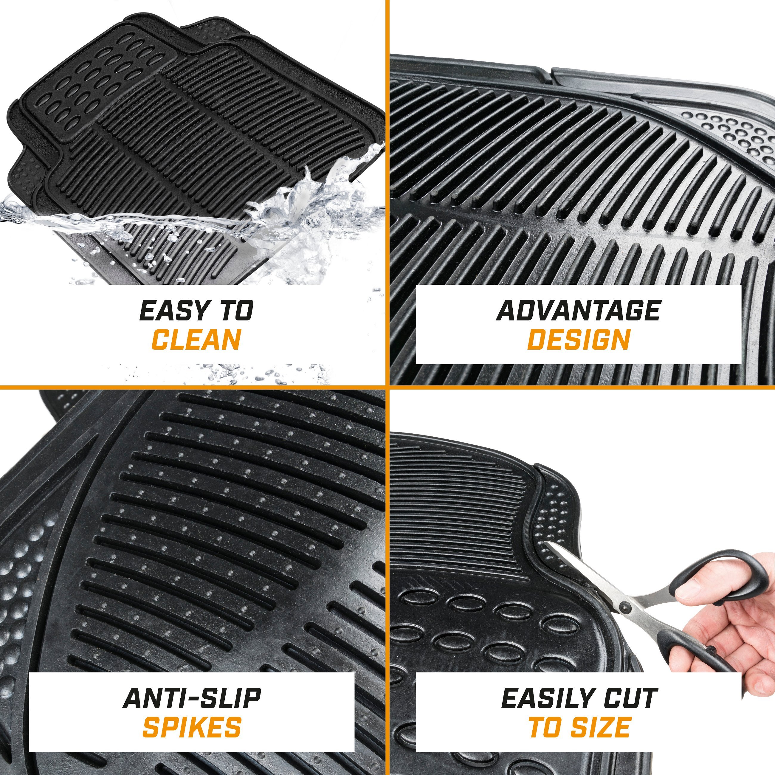 Rubber mats for Spartakus black