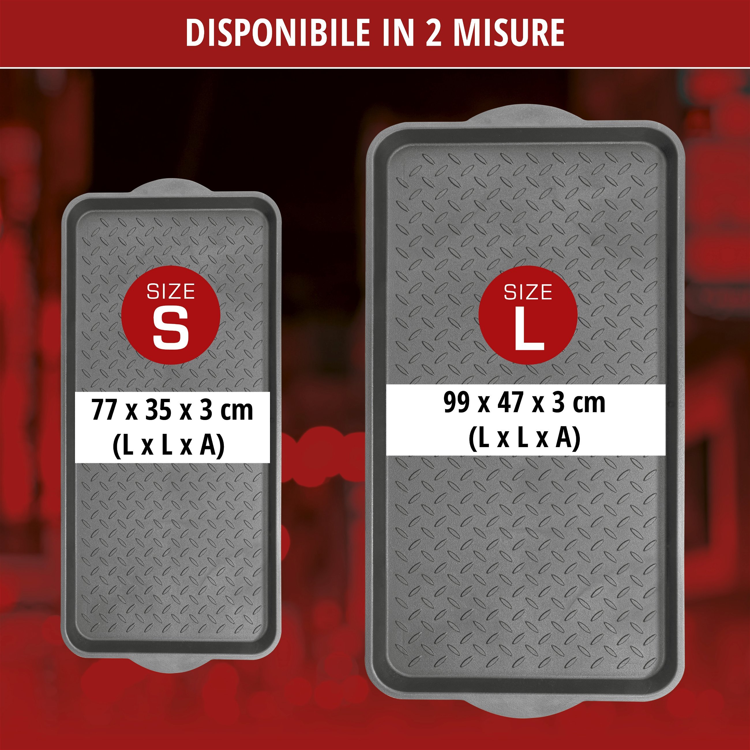 Vassoio multiuso Safetray L nero
