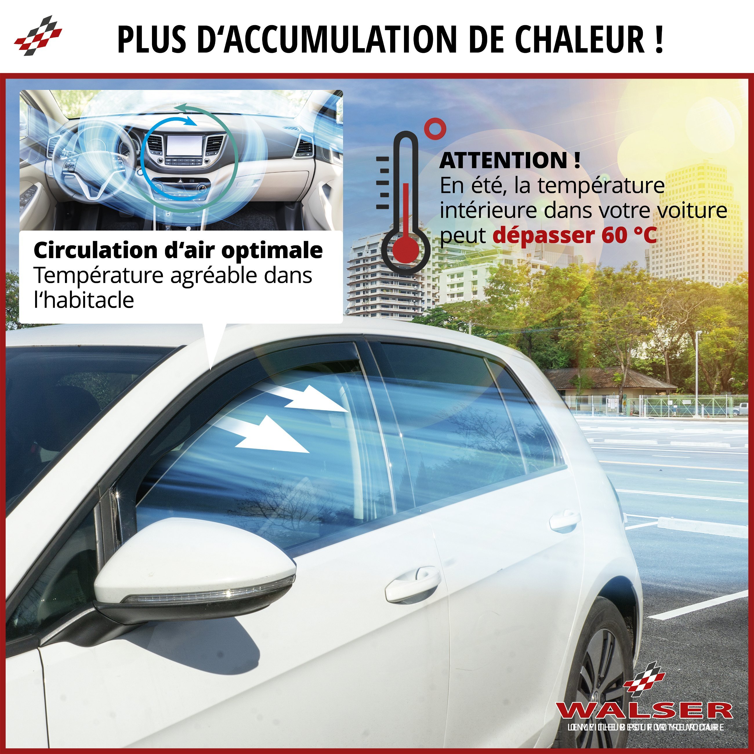 Déflecteurs de vent pour Citroen Jumper II/Fiat Ducato 2006-auj., Peugeot Boxer 2005-auj.