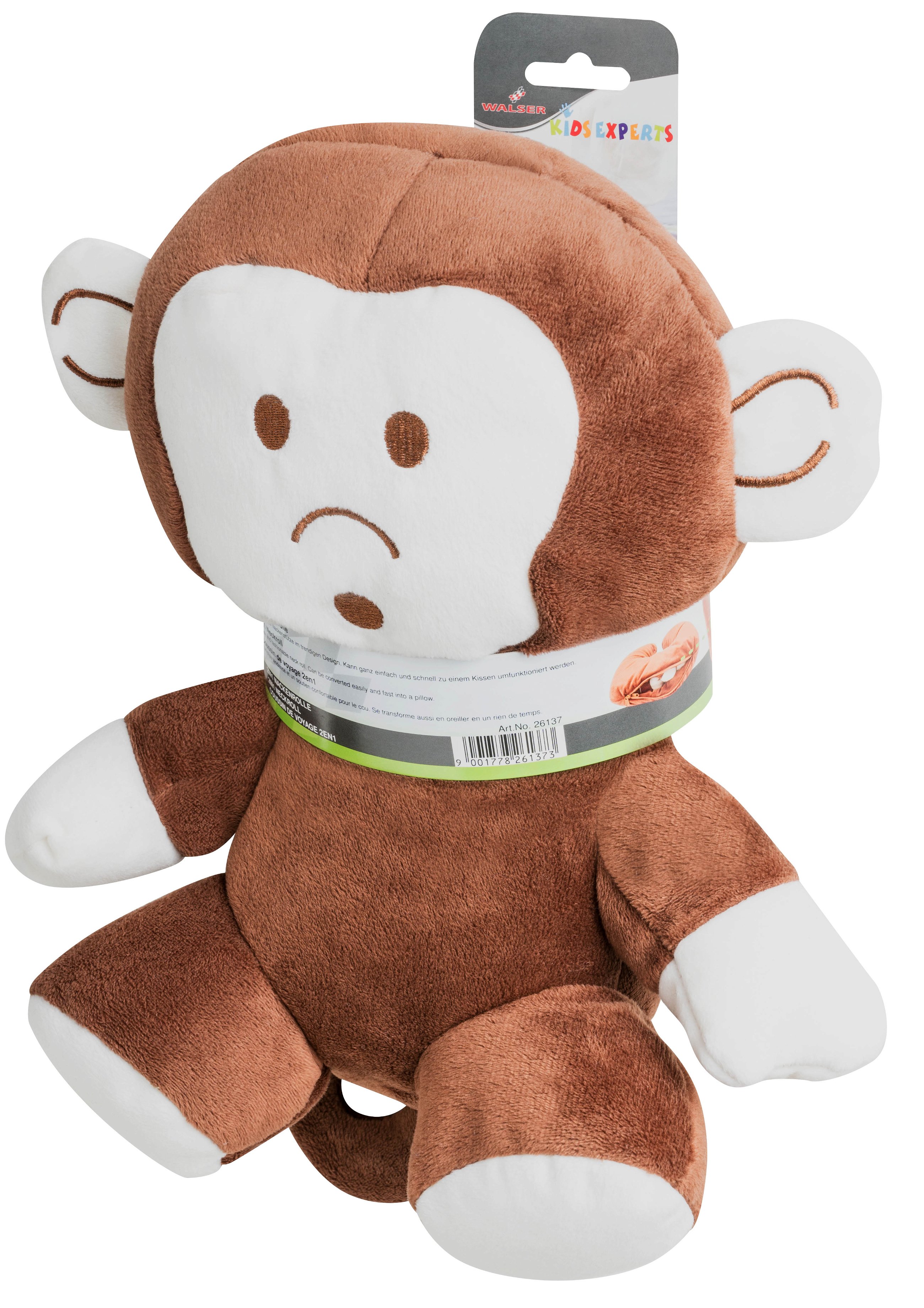 2in1 Bolster Monkey brown from 5 years