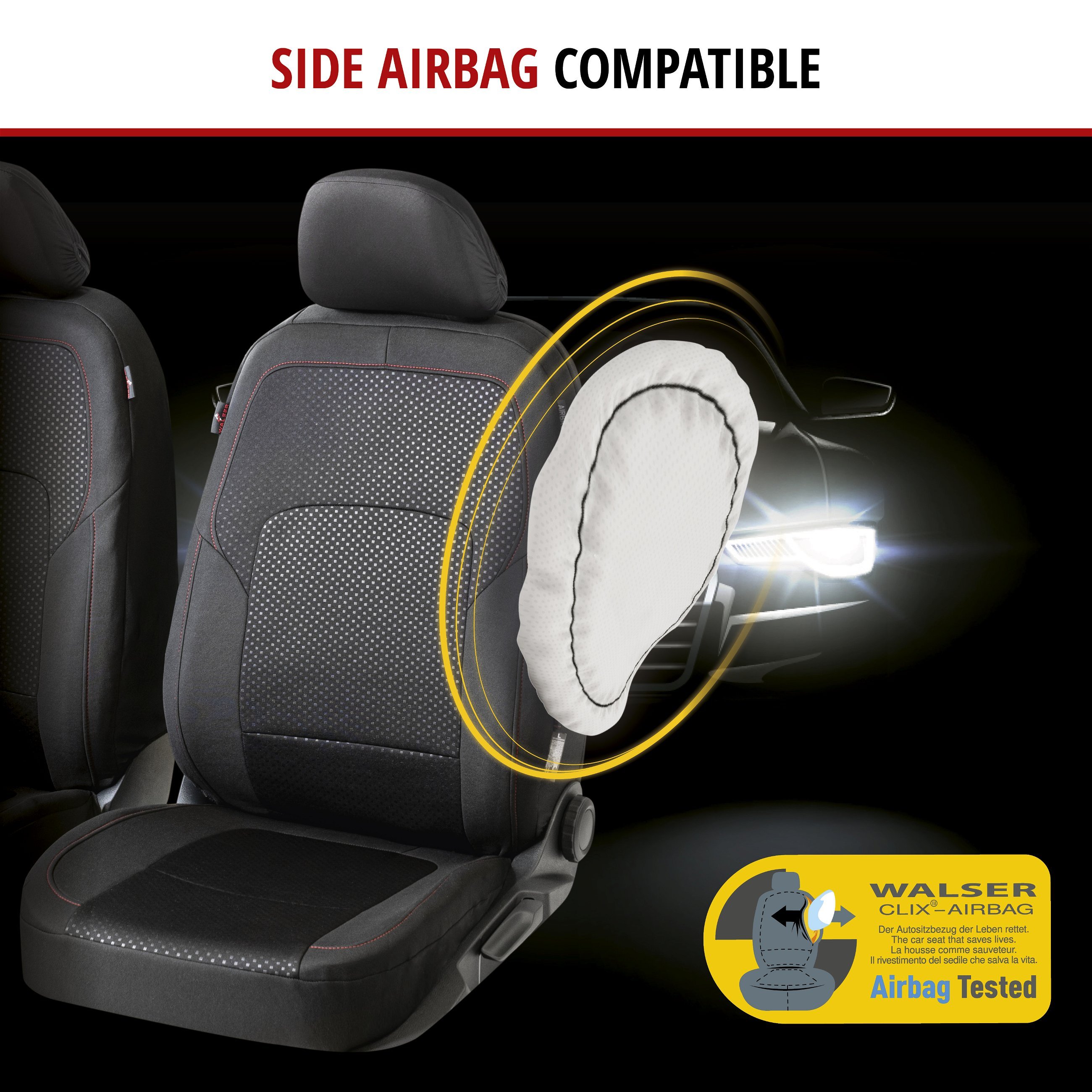 ZIPP IT Premium Car seat covers Logan complete set with zip-system