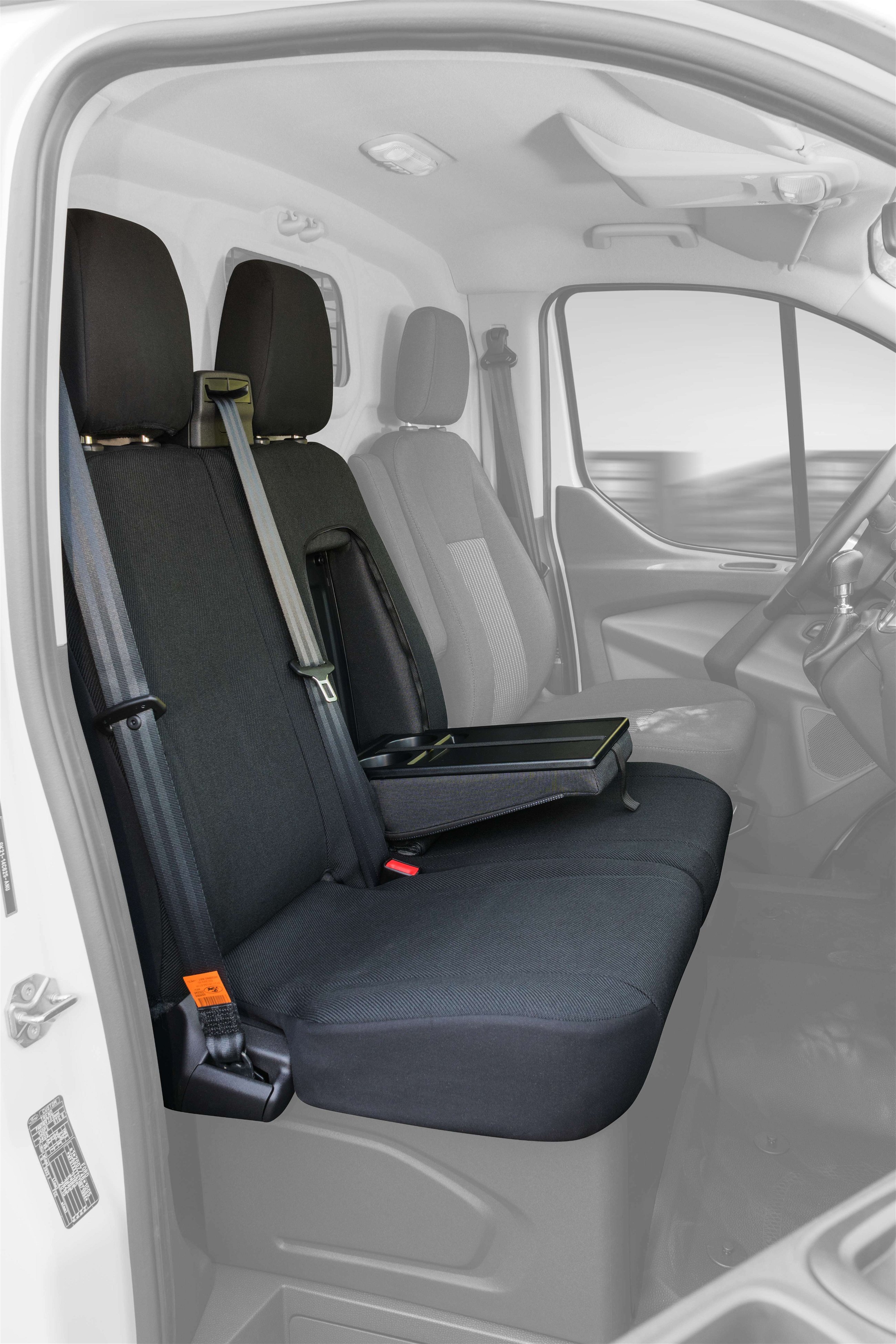 Walser 10532 Charcoal Ford Transit Fitted SEAT Covers for Double Bench Front Fabric from 05/ 