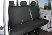 Car Seat cover Transporter made of fabric for VW T5, 3-seater bench platform