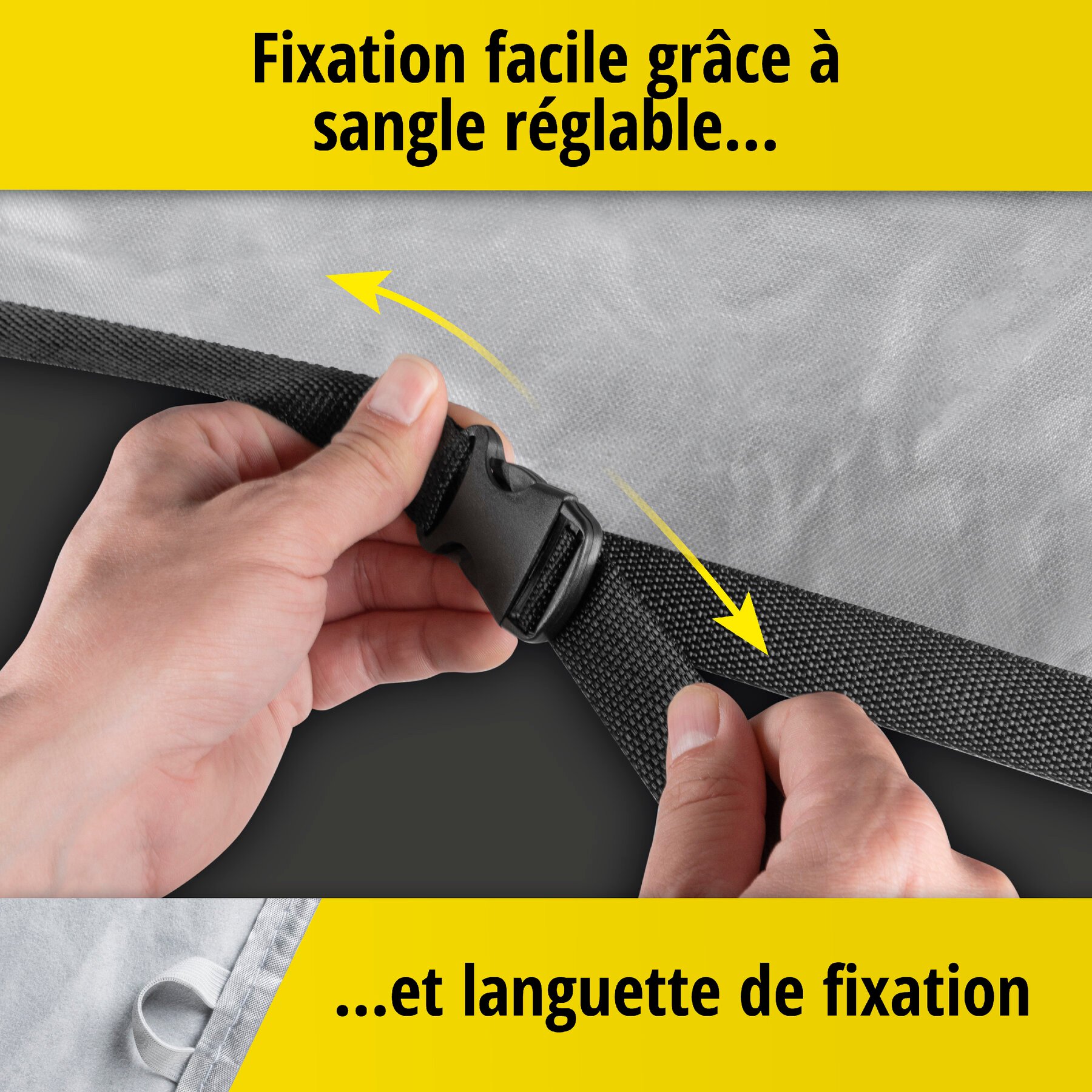 Bâche pour voiture Sun Reflect taille 8 argent