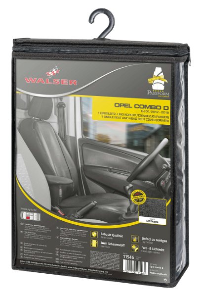 Autostoelhoes Transporter Fit Kunstleer Antraciet Geschikt Voor Mercedes Benz V Klasse 447 Enkele Zetel Bestuurder Armsteun Binnen 5706