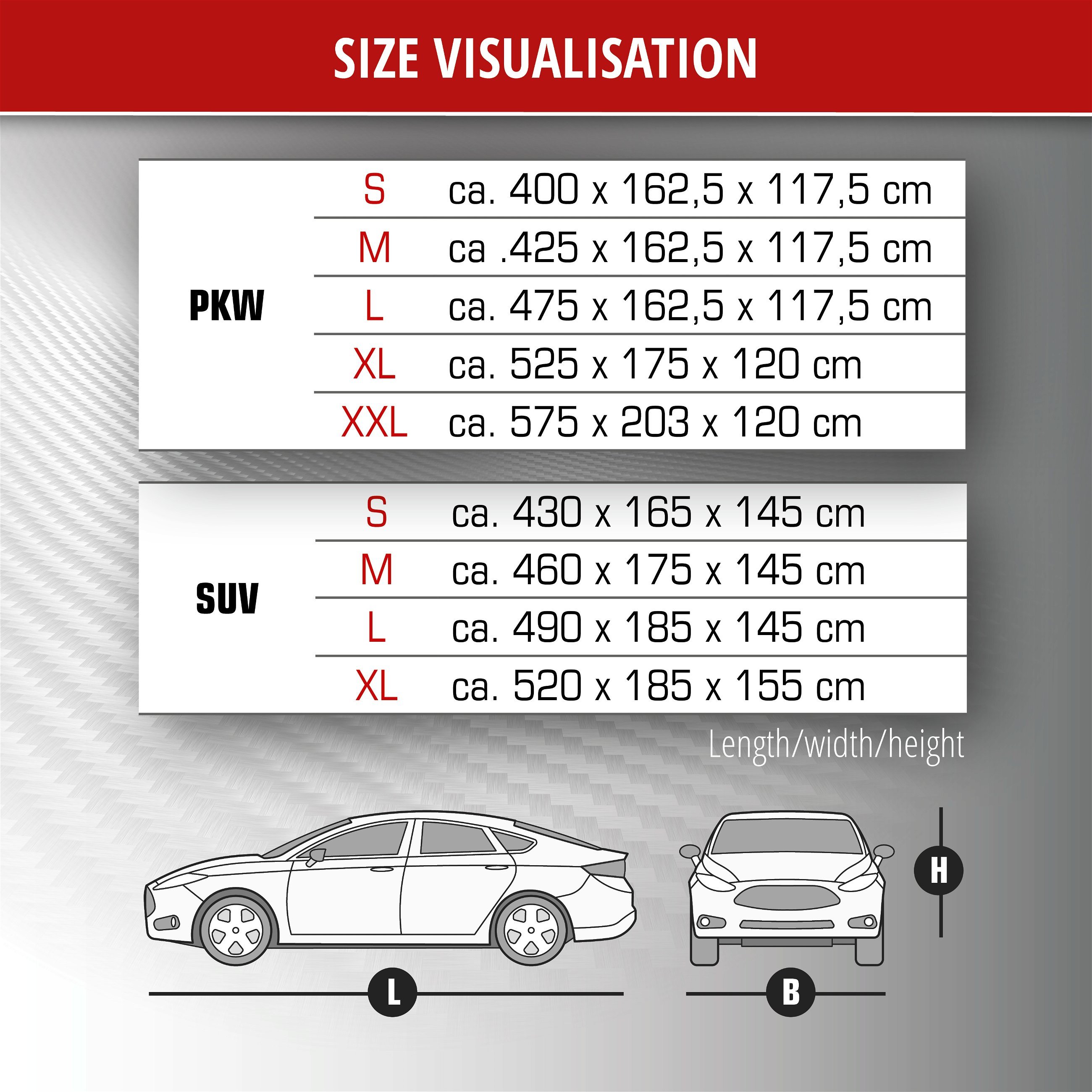 Car hail protection tarpaulin Perma Protect size XL