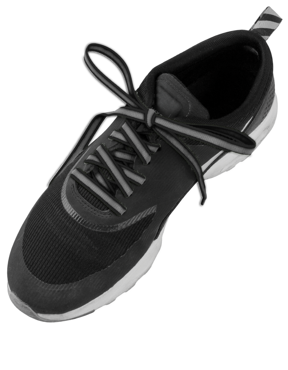Reflective laces black