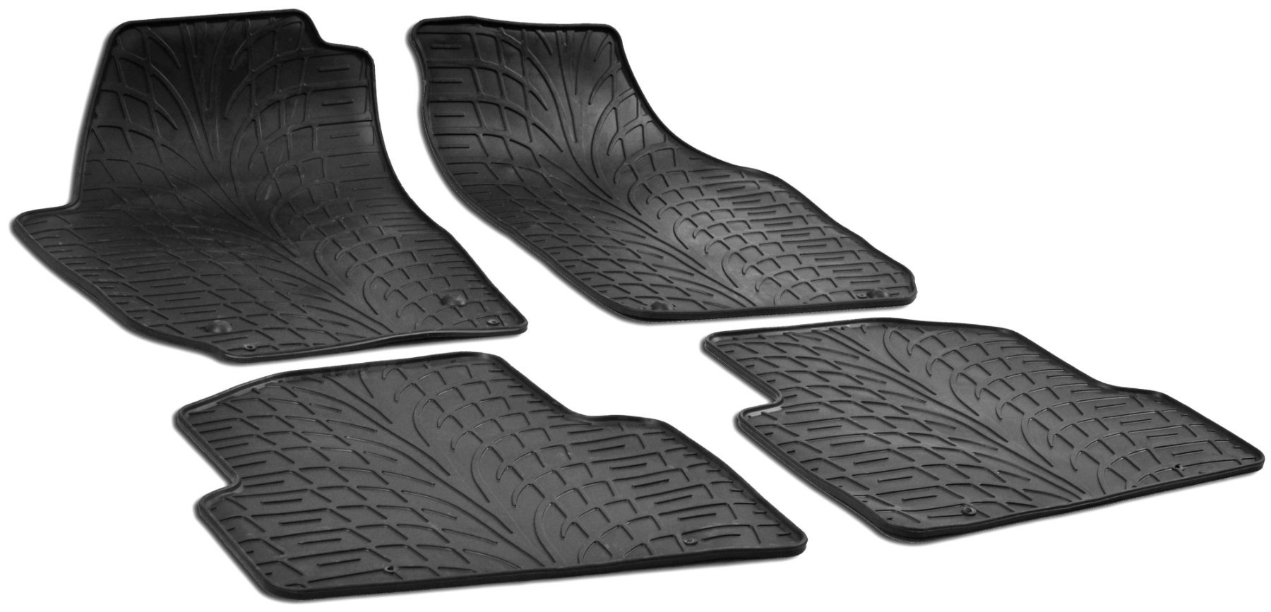 RubberLine rubberen voetmatten geschikt voor Skoda Fabia II 12/2006-12/2014