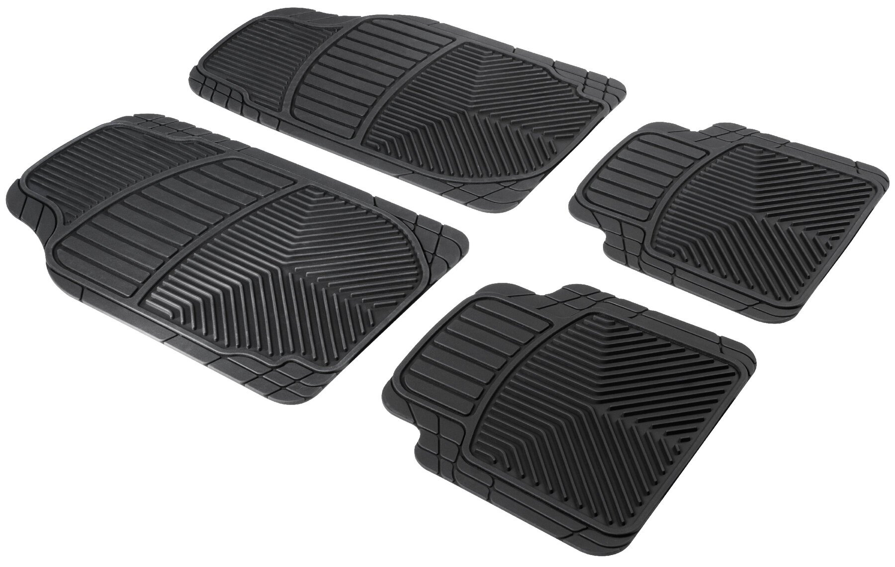 Erhöhter Rand Bär-AfC HY05224n Gummimatten Auto Fußmatten Schwarz Passgenau für Modell Siehe Details Set 4-teilig 