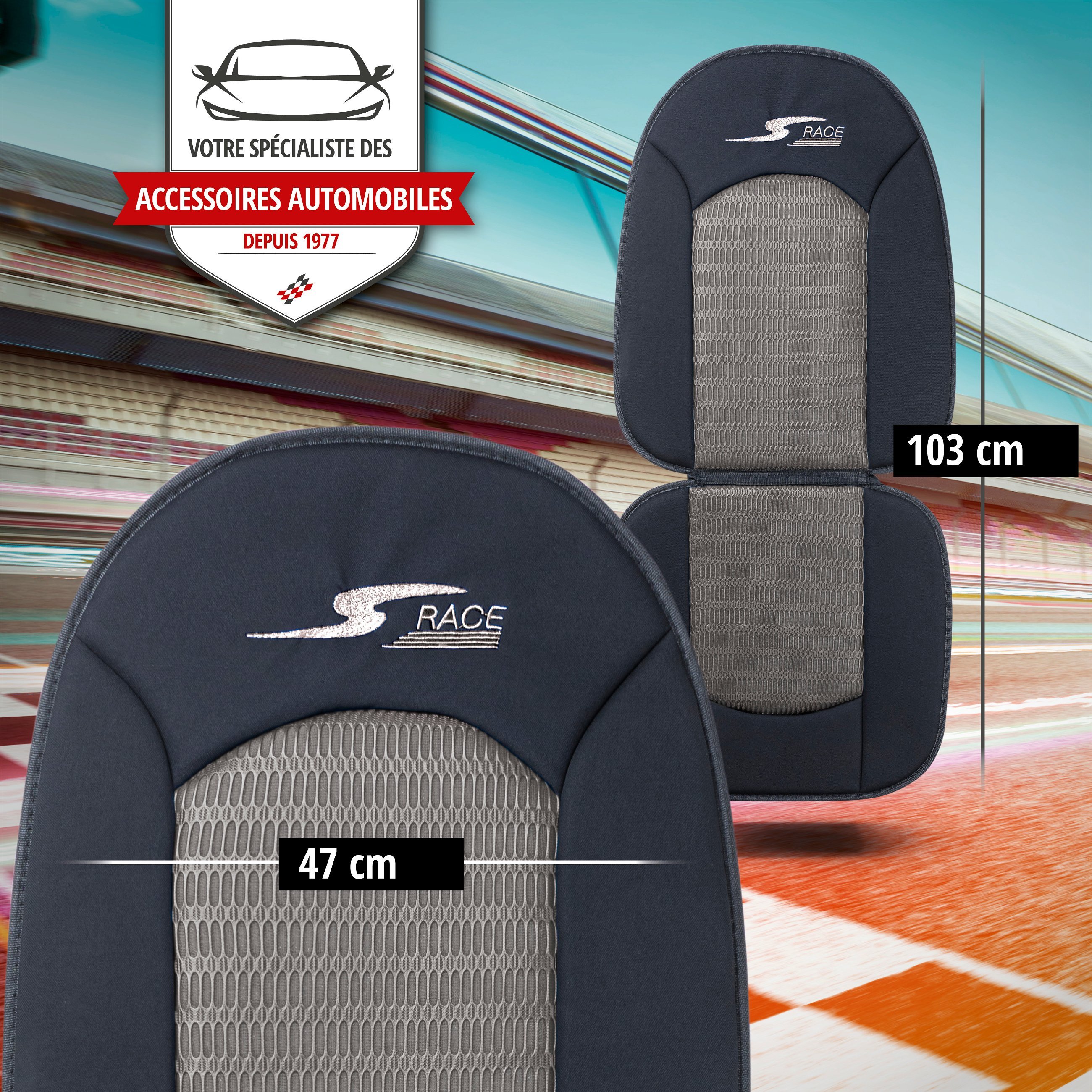Housses de sièges S-Race anthracite