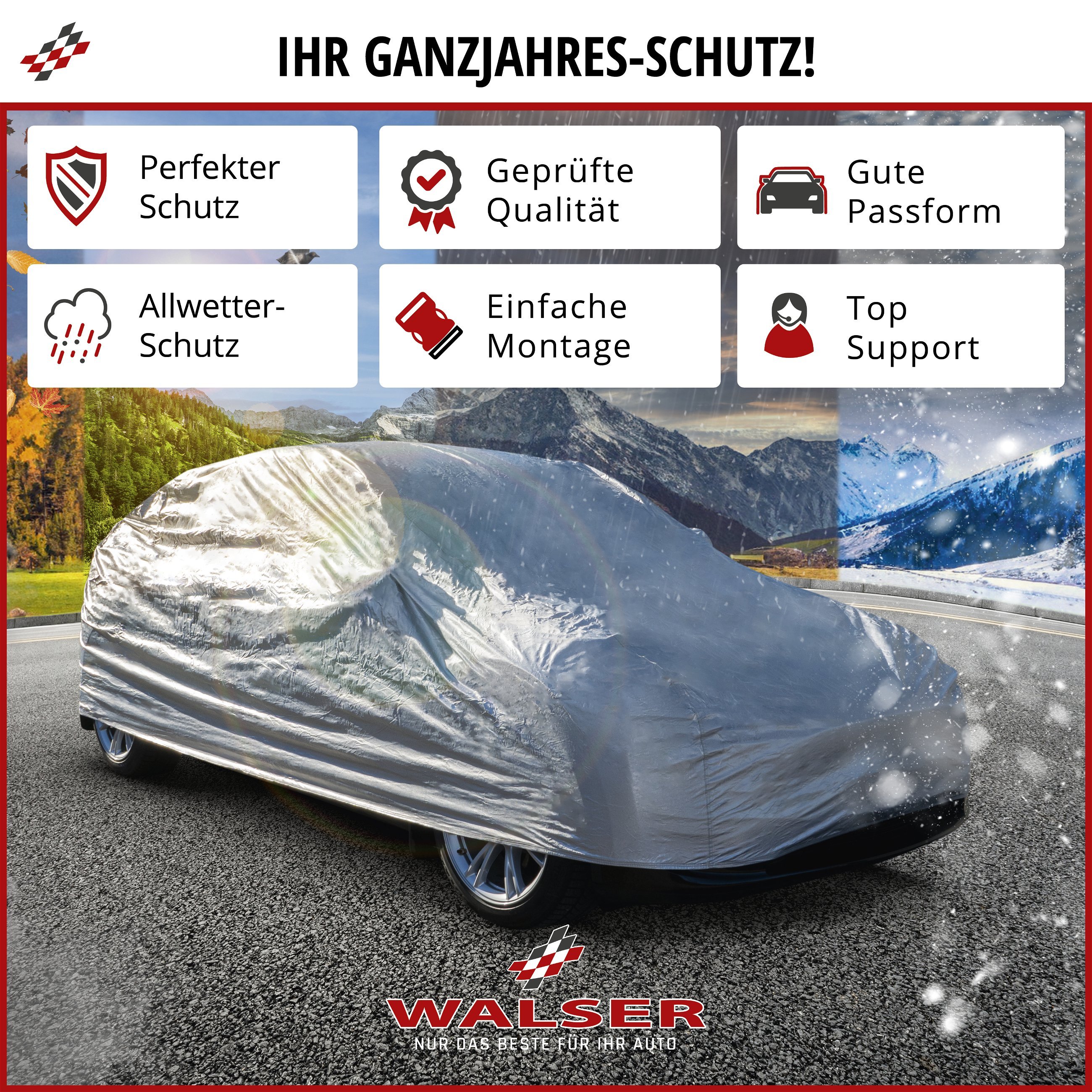 Abdeckplane Auto All Weather Basic, Autoplane Vollgarage SUV Größe L,  Autoabdeckung silber, Abdeckplane Auto All Weather Basic, Autoplane  Vollgarage SUV Größe L, Autoabdeckung silber, Outdoor Autoplanen, PKW  Abdeckplanen