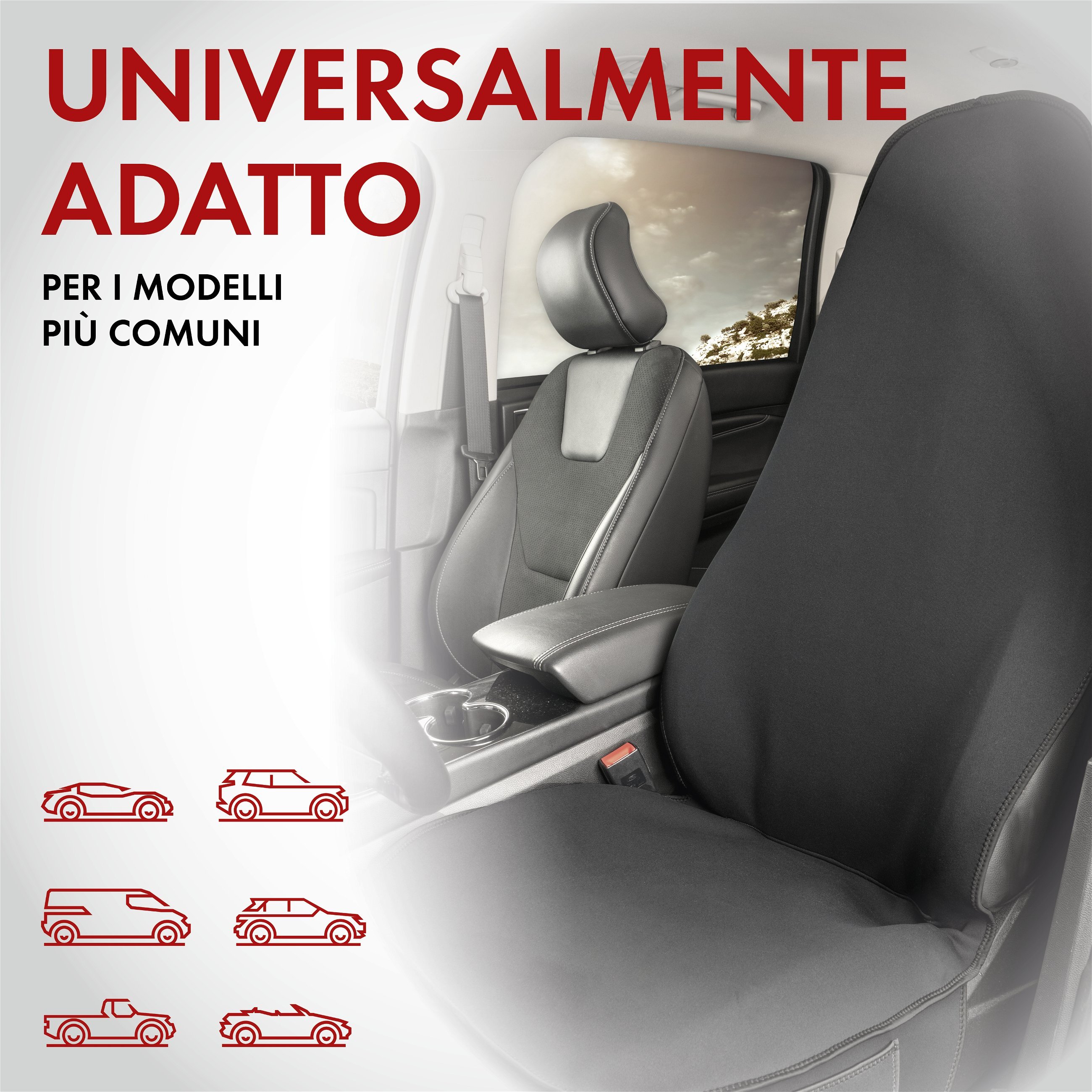 Coprisedile auto in neoprene, protezione sedile anteriore impermeabile, robusta copertura protettiva universale e cuscinetto protettivo auto/autocarro