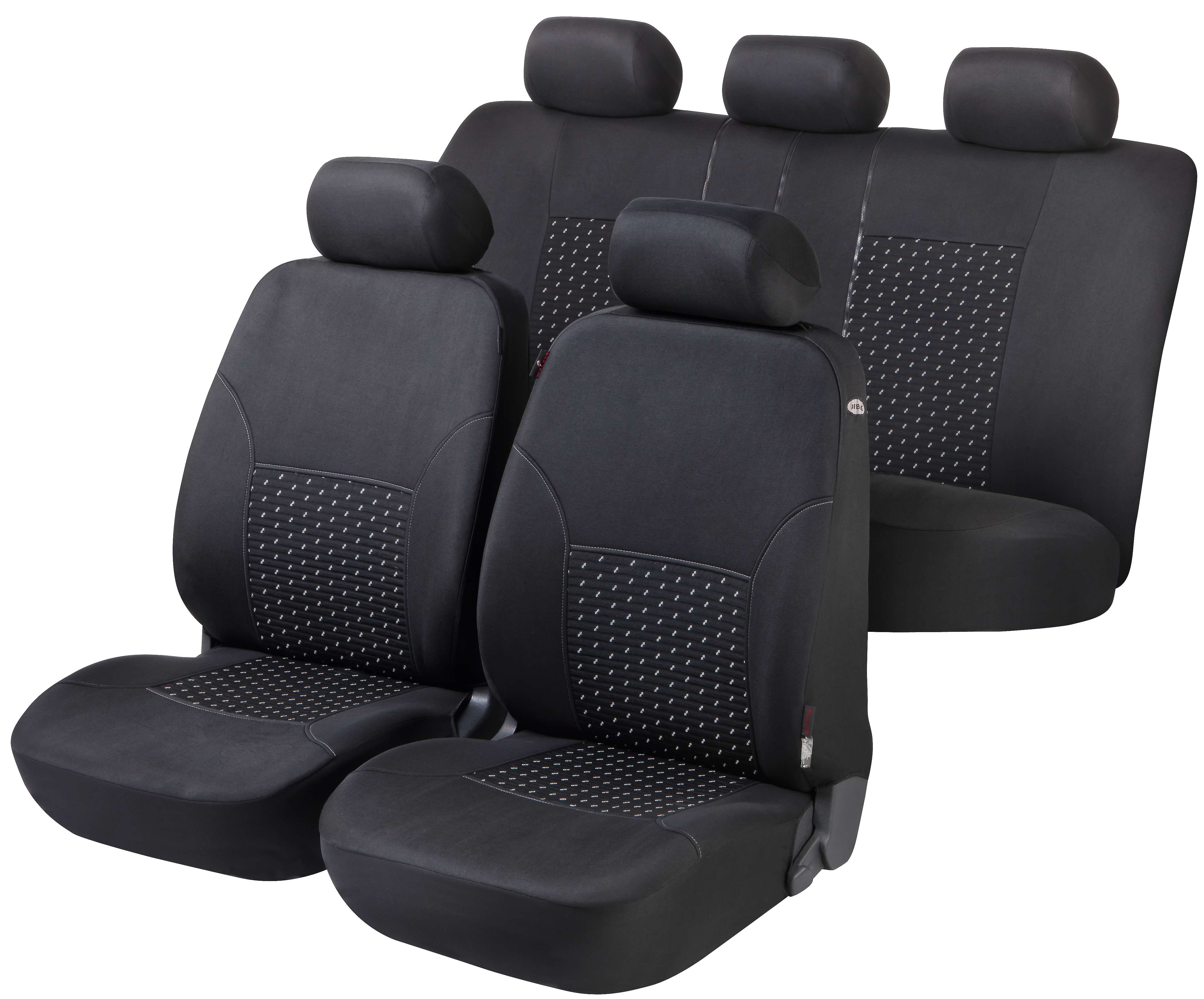 Car Seat Cover Premium DotSpot grey/black