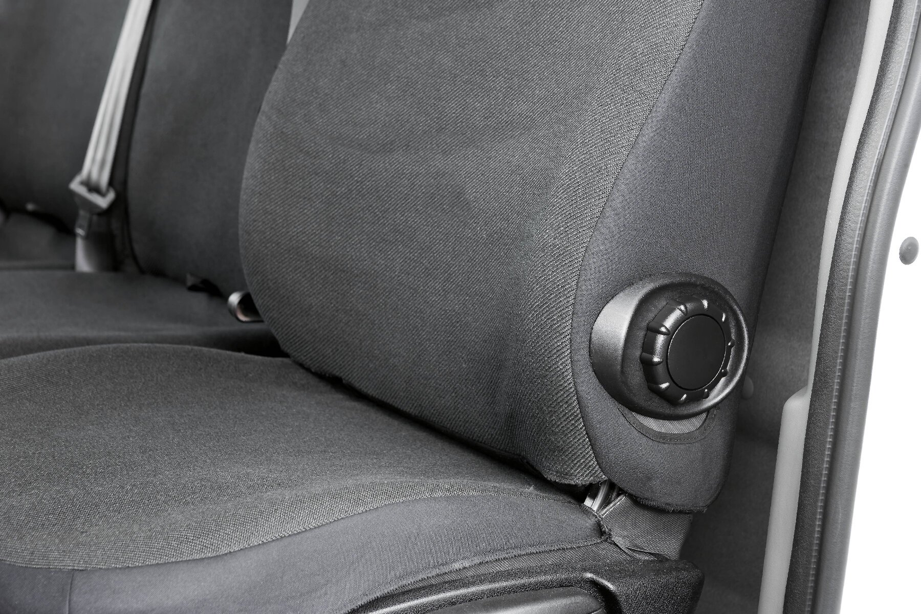 Passform Sitzbezug aus Stoff kompatibel mit Opel Movano, Renault Master, Nissan NV400, Einzelsitz Armlehne innen & Doppelbank