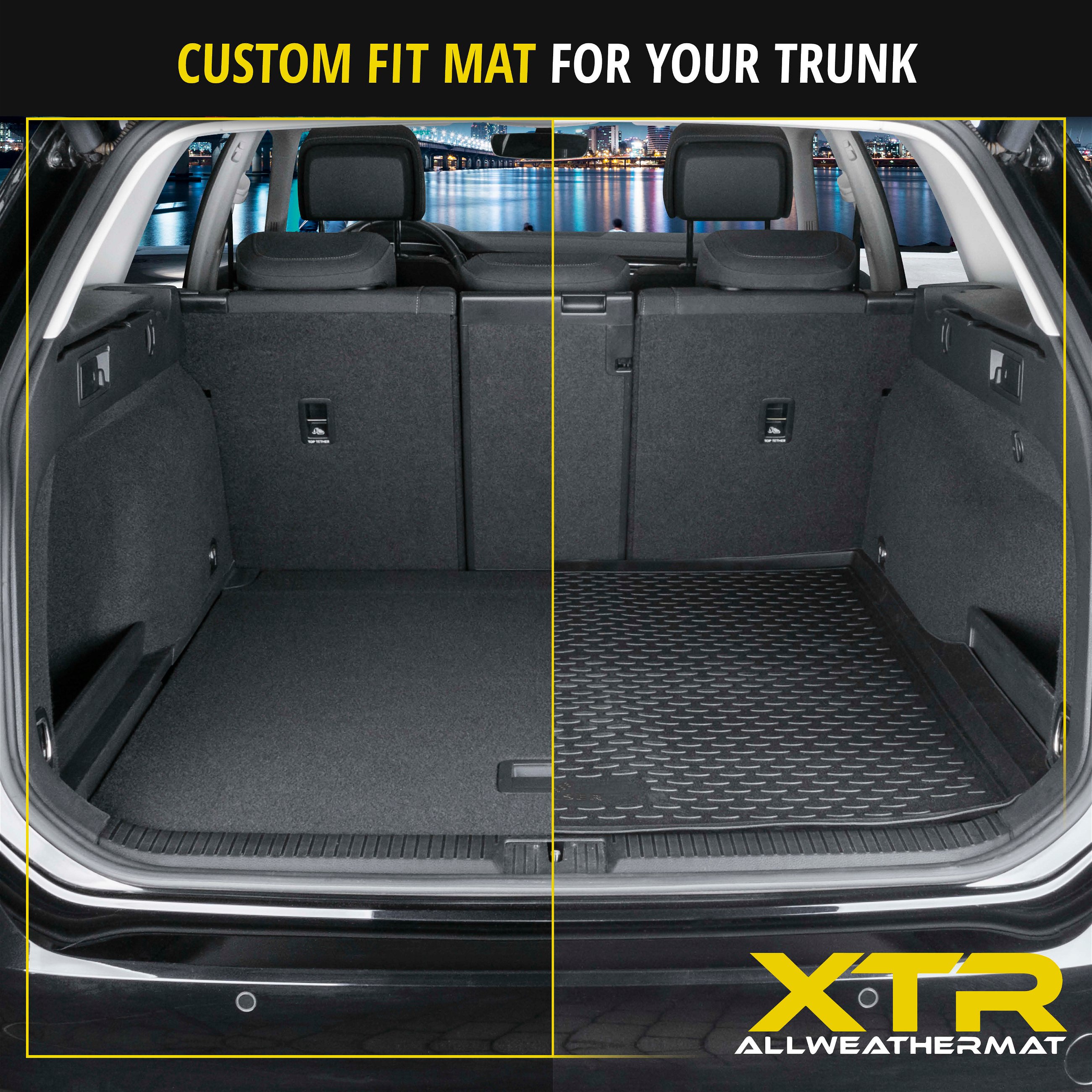 XTR Boot Mat for Seat Alhambra II (7N) 2010-Today, 7-seater, 3rd row of seats upright (short mat)